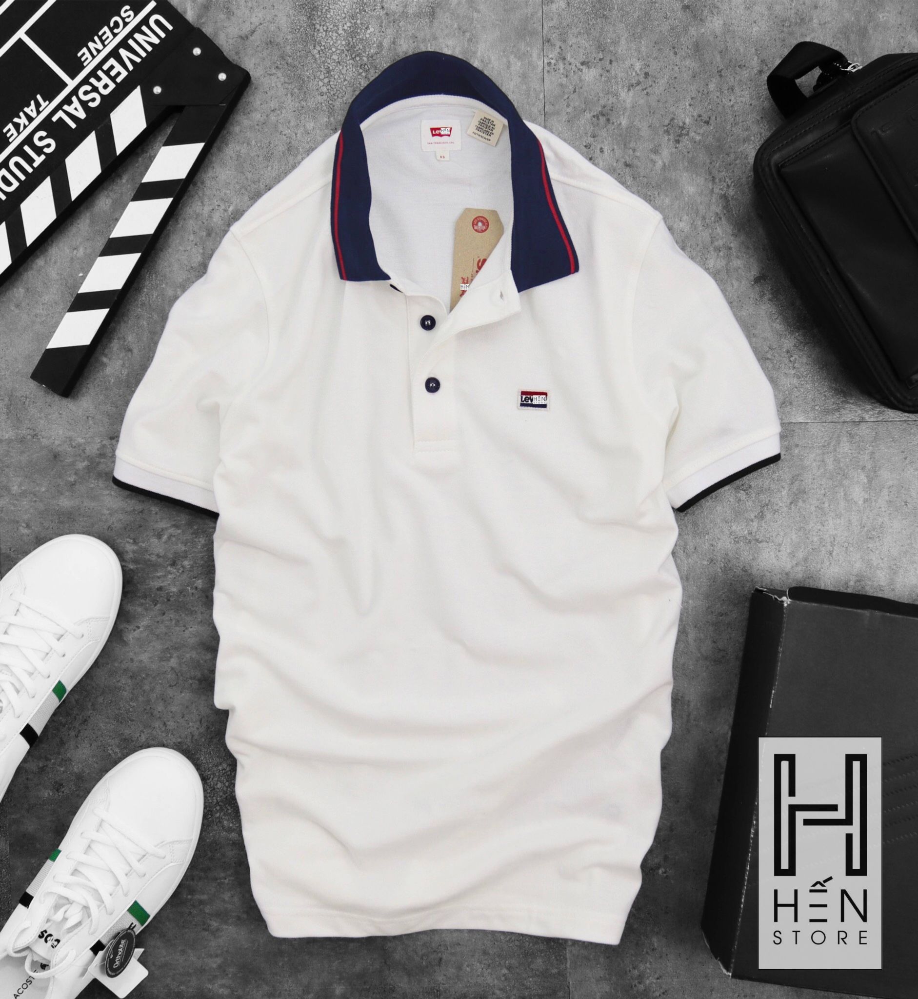 Áo Polo LV Viền Cổ