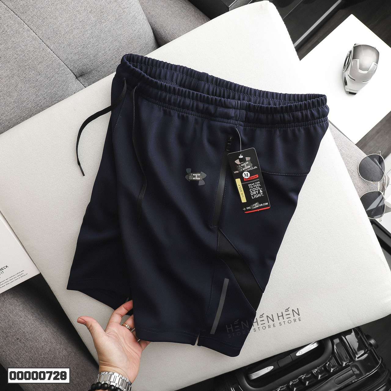 Quần short thun Armour phối viền 4M - 00000728