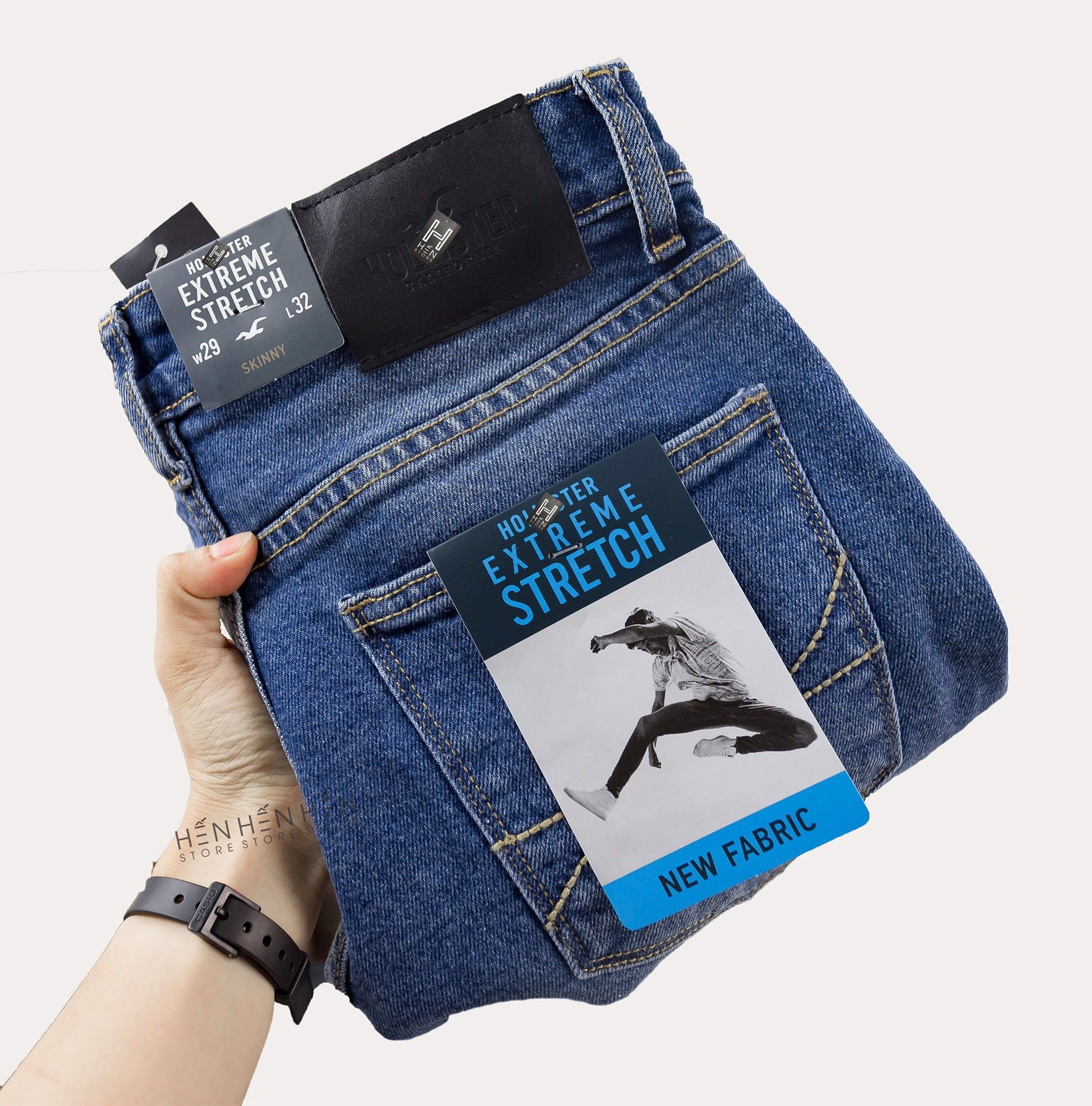 Quần short jean Ho.llister 3M