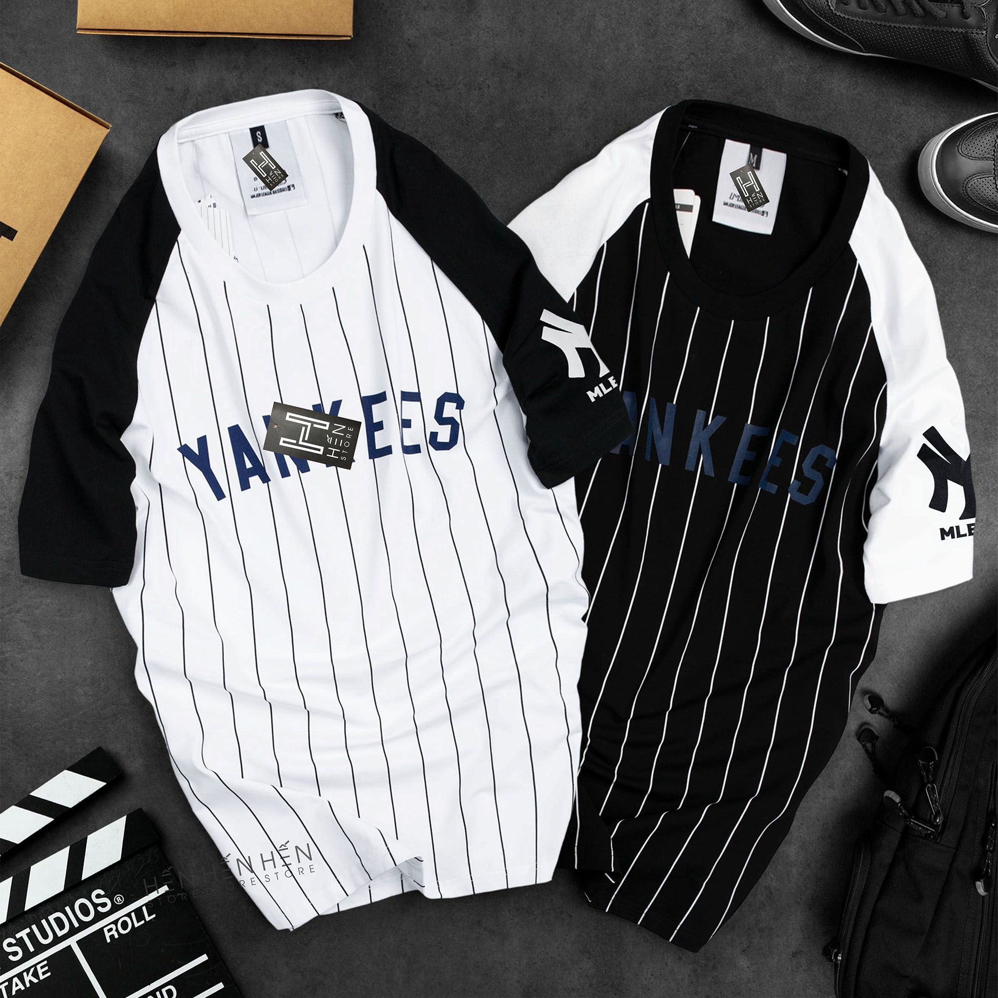 Áo thun Yankees sọc 2M new