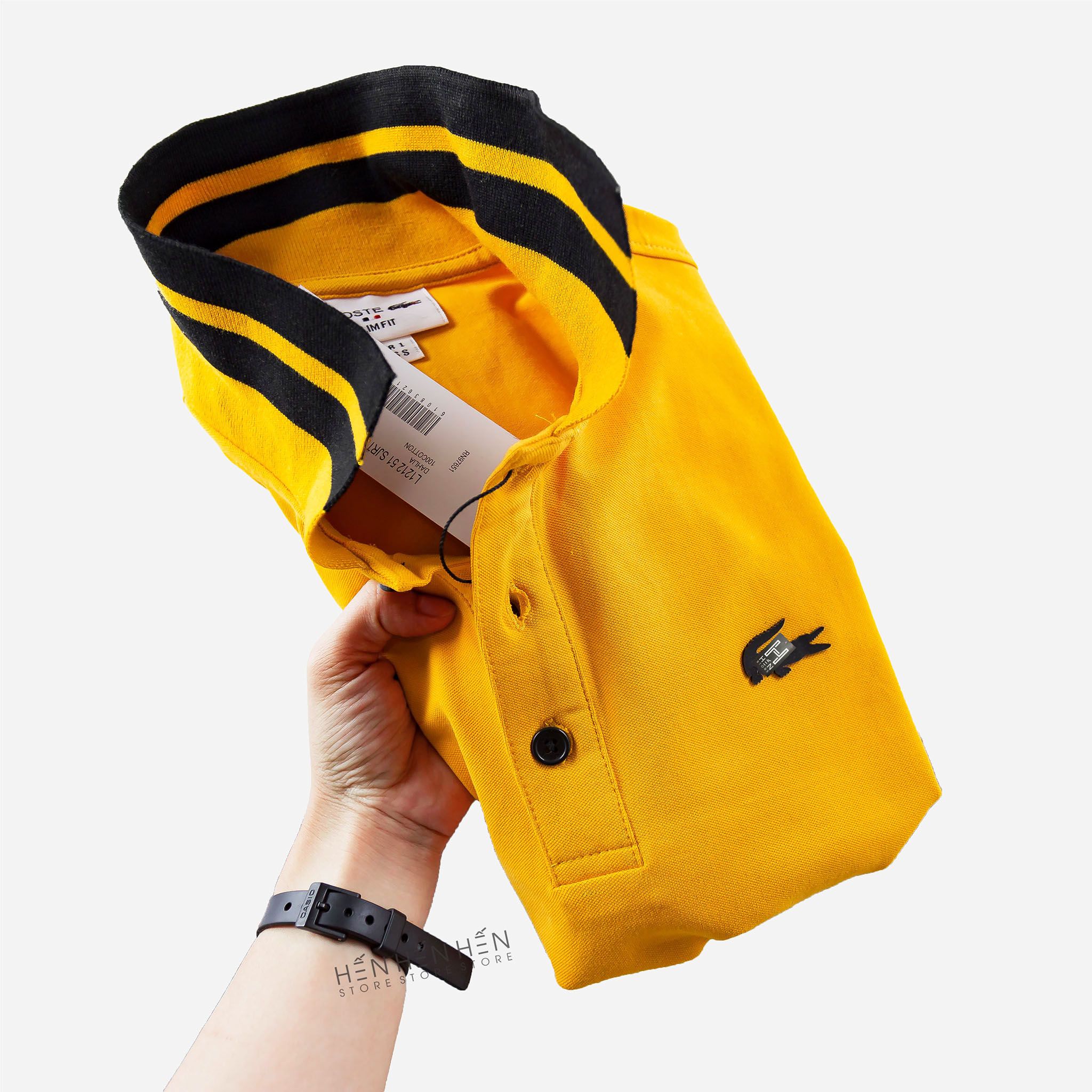 Áo polo Lacos.te 2 viền 5M