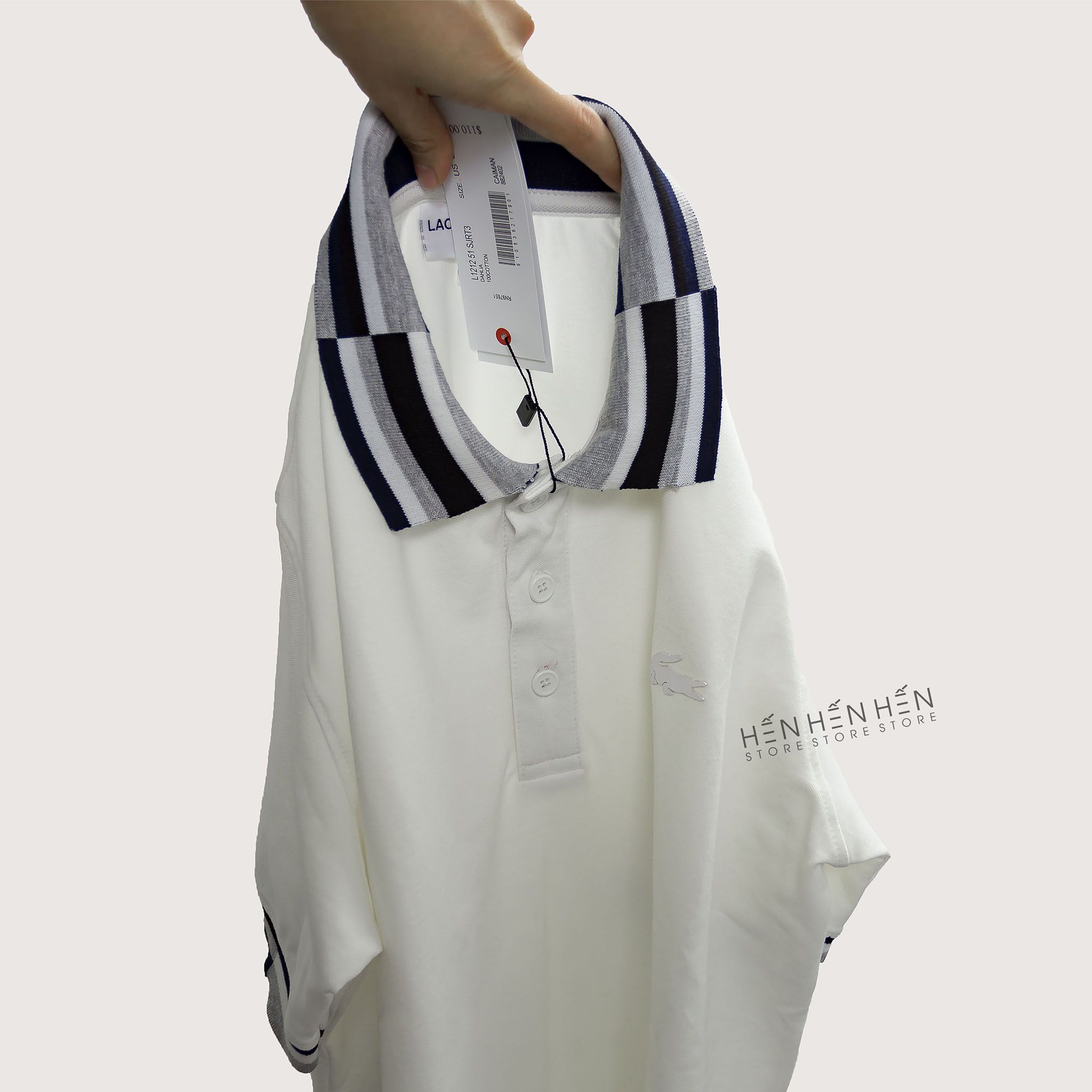 Áo polo Lacos.te viền cổ 4M