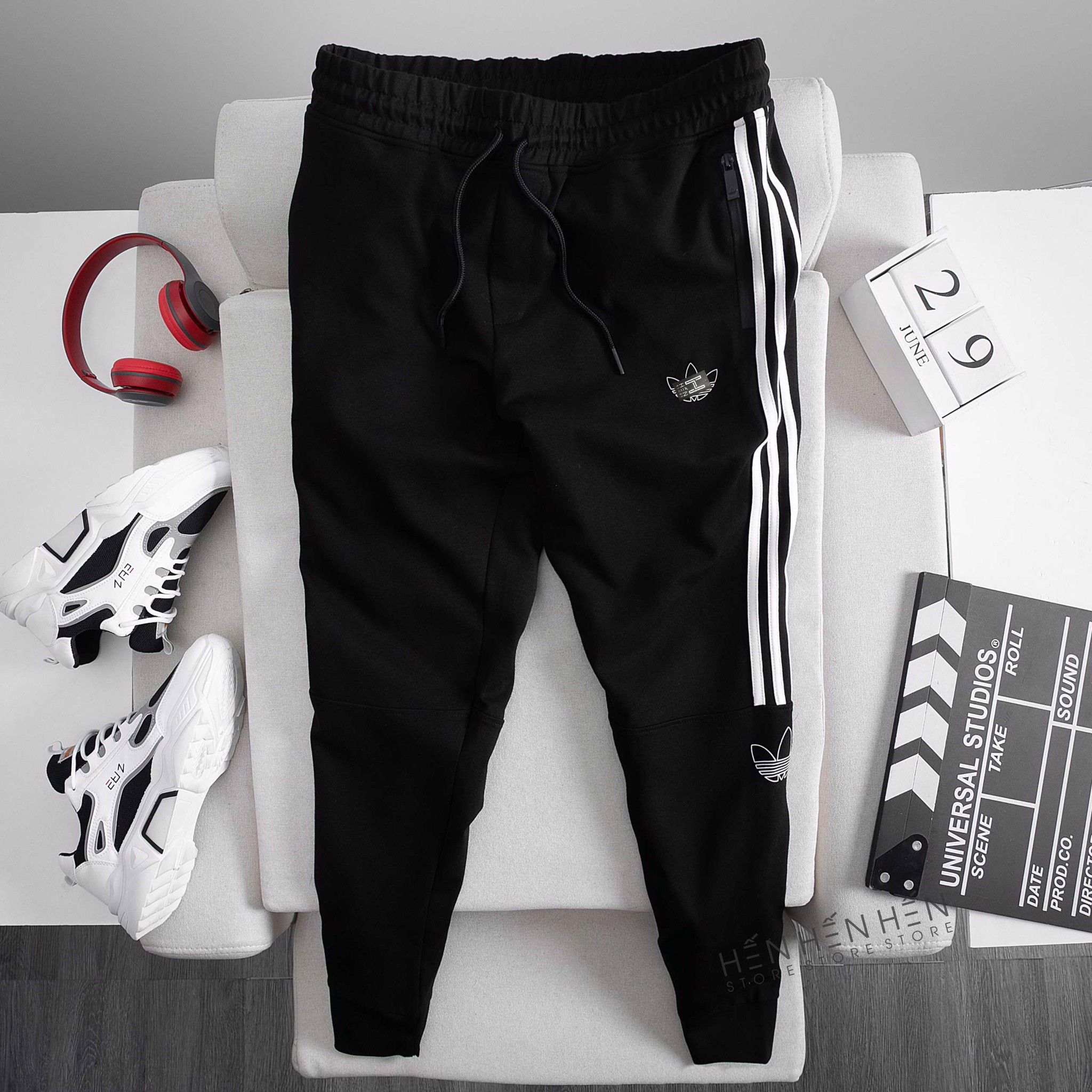 Quần jogger thun AD viền lá 2M