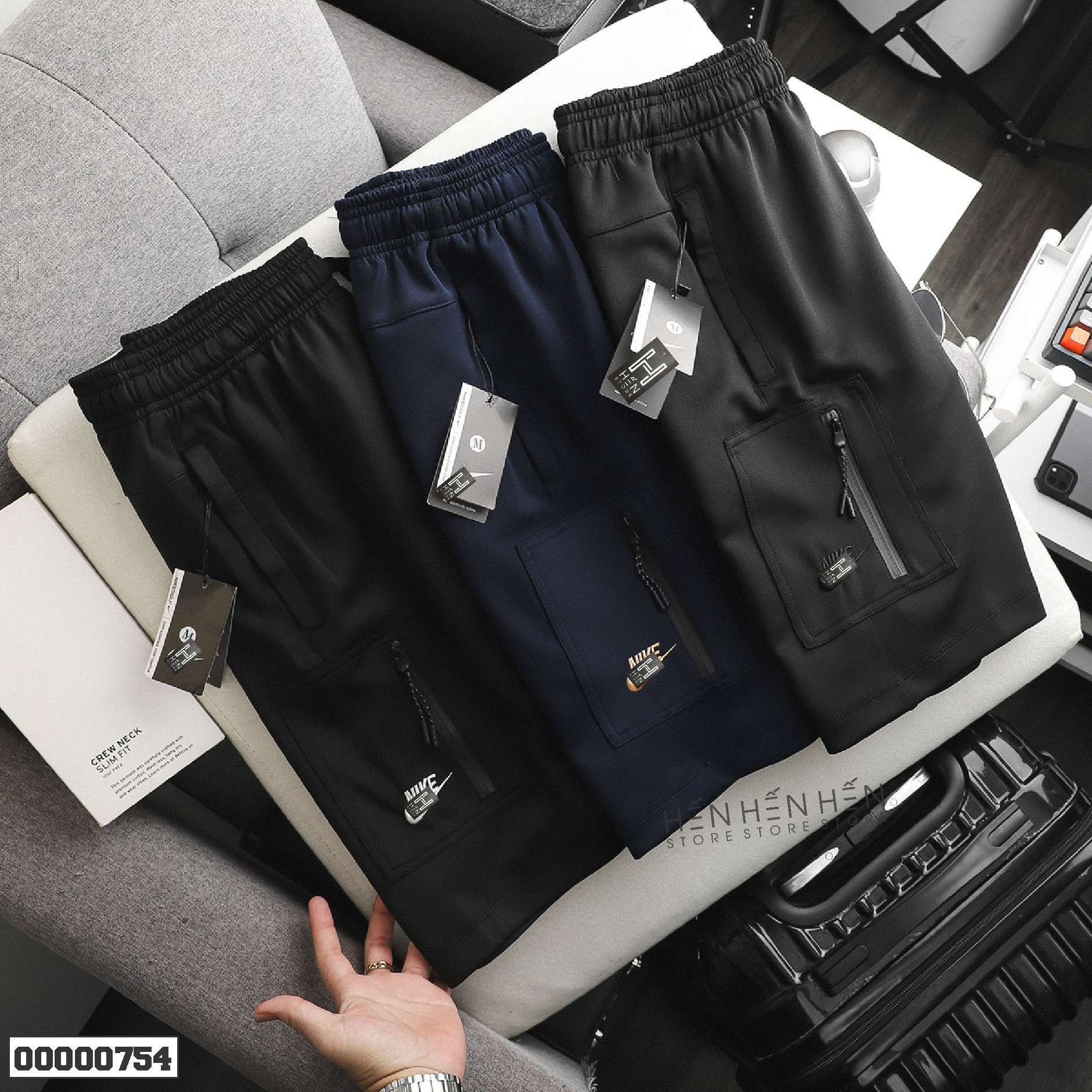 Quần short thun NK túi 3M - 00000754