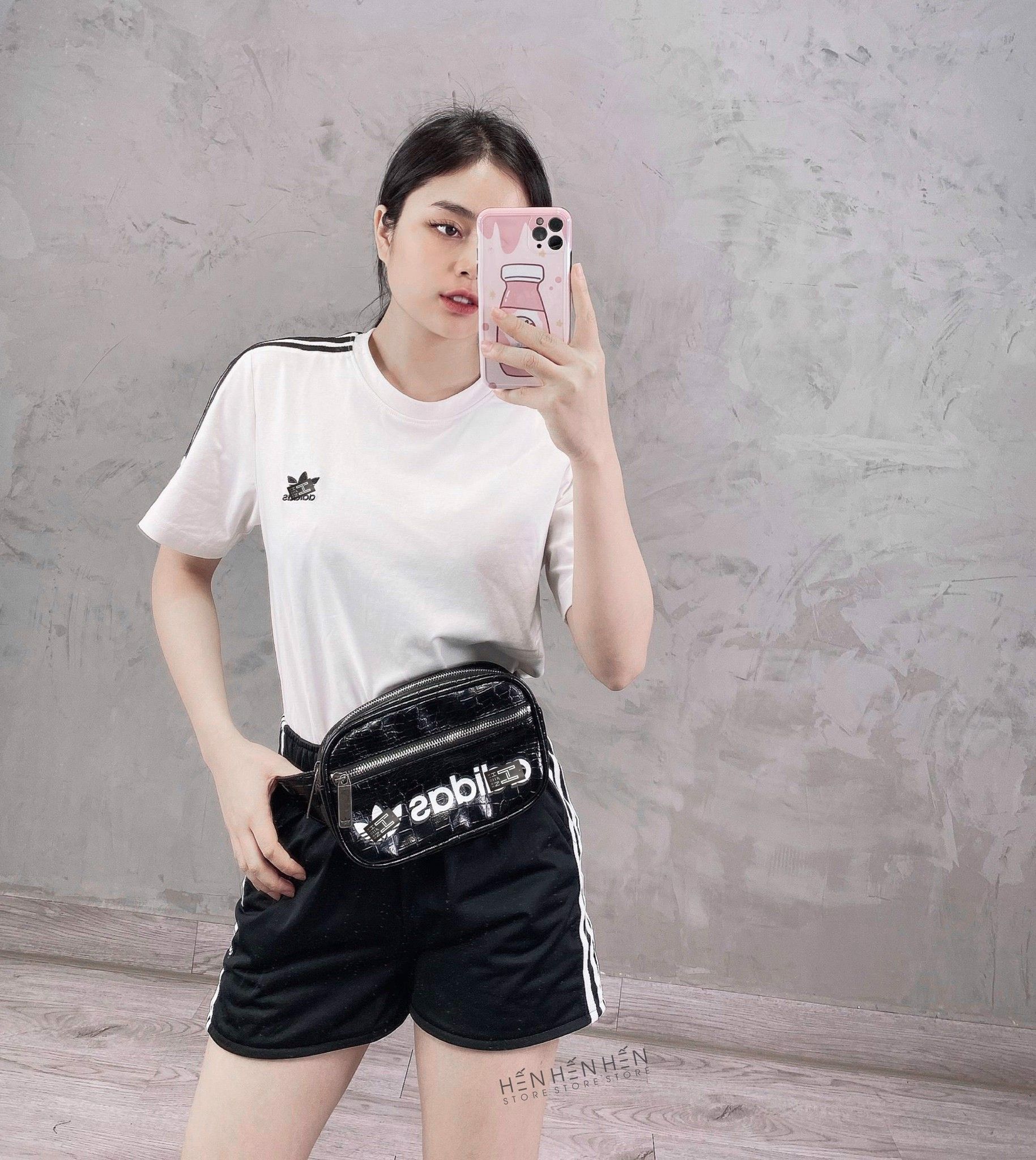 Túi bao tử Adid.ass vân đen