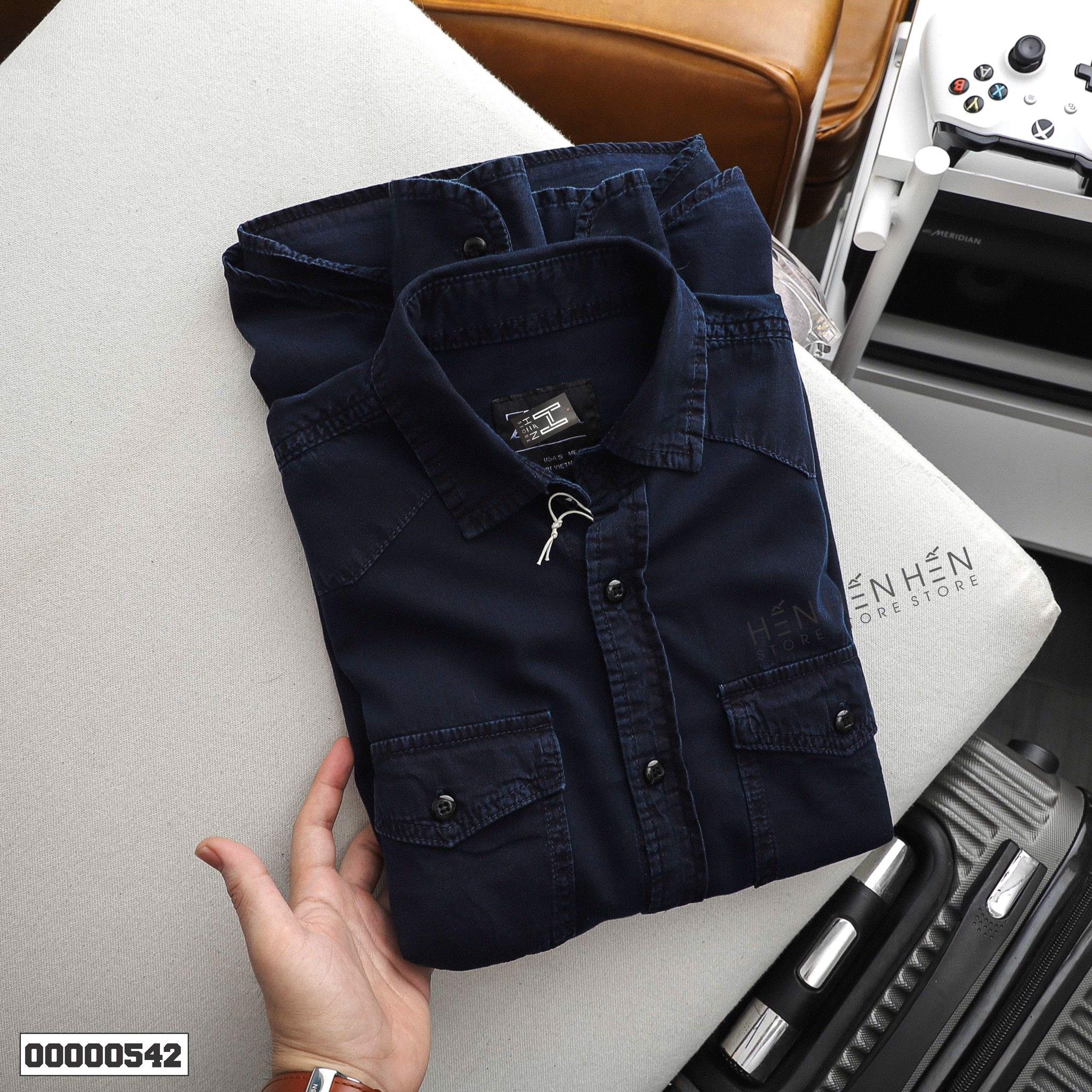 Áo denim ZR 2 túi 4M