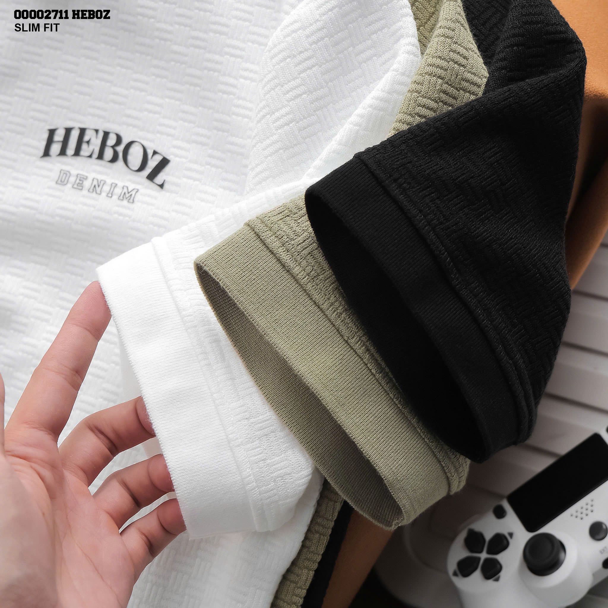 Áo polo nam Heboz dệt caro 3M - 000002711