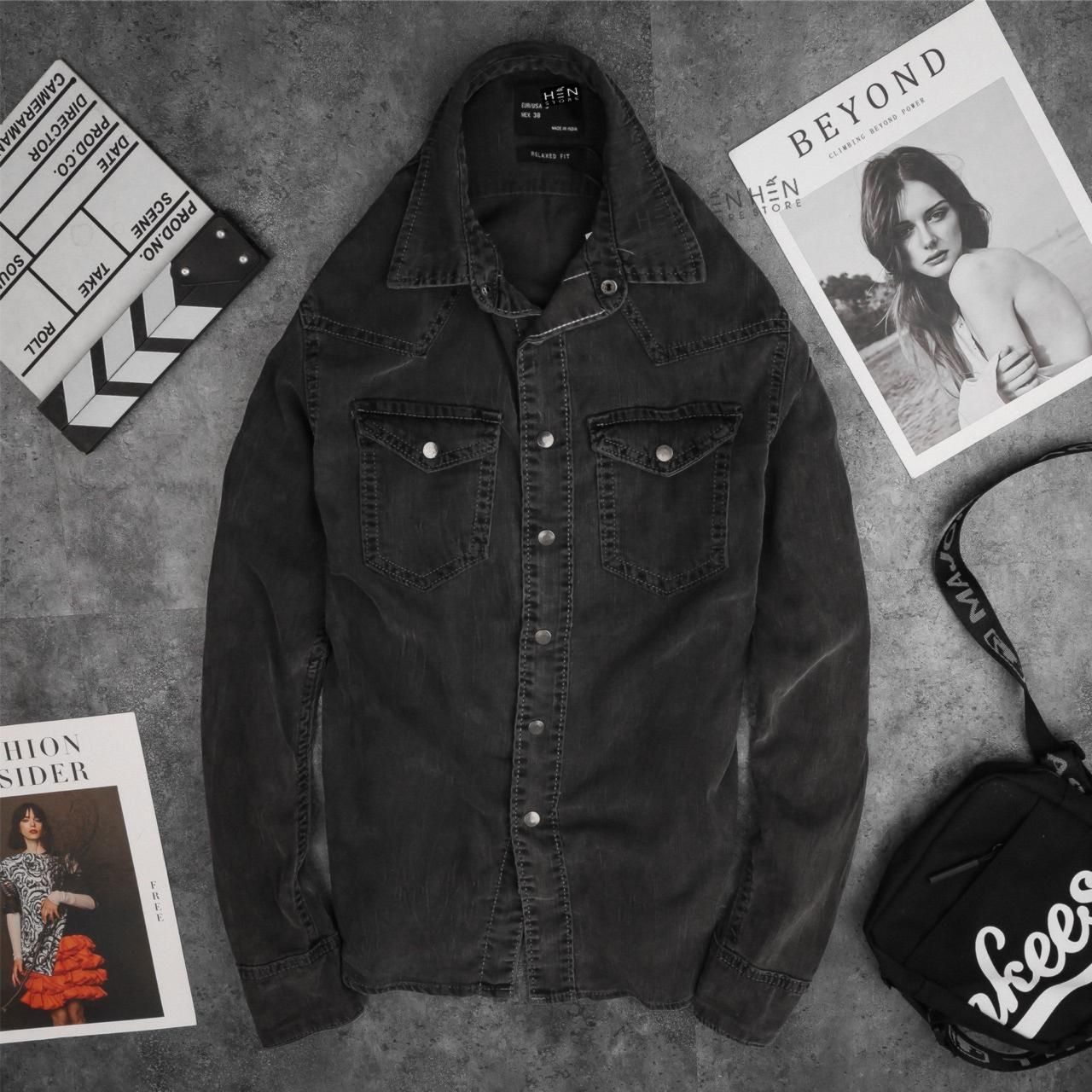 Áo Denim ZR 2 Túi 3M