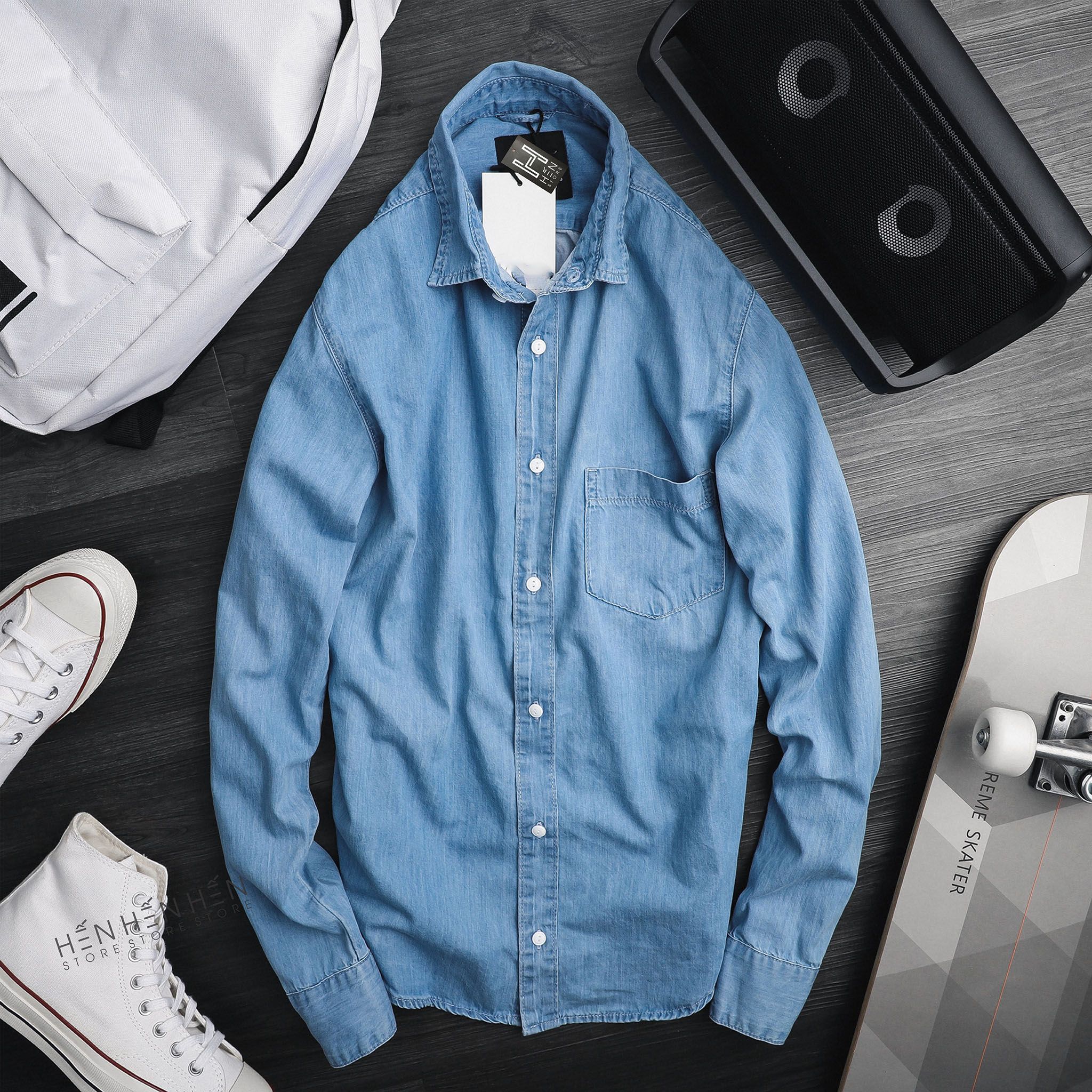 Áo denim Z.ara 1 túi 3M