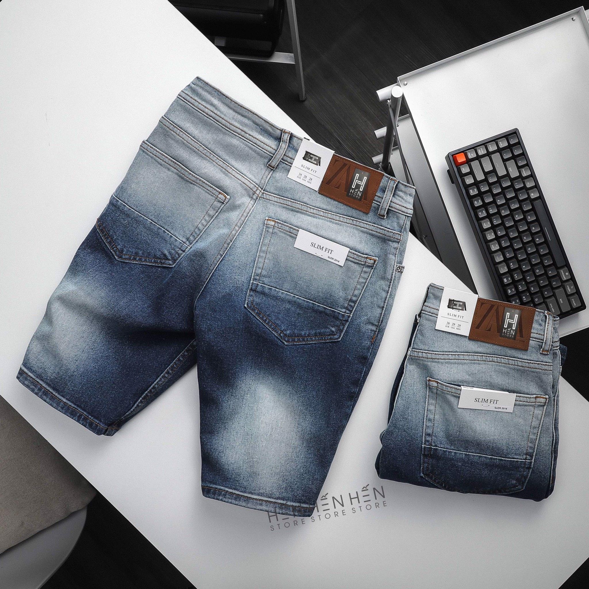 Quần short jean Za.ra wash 4M