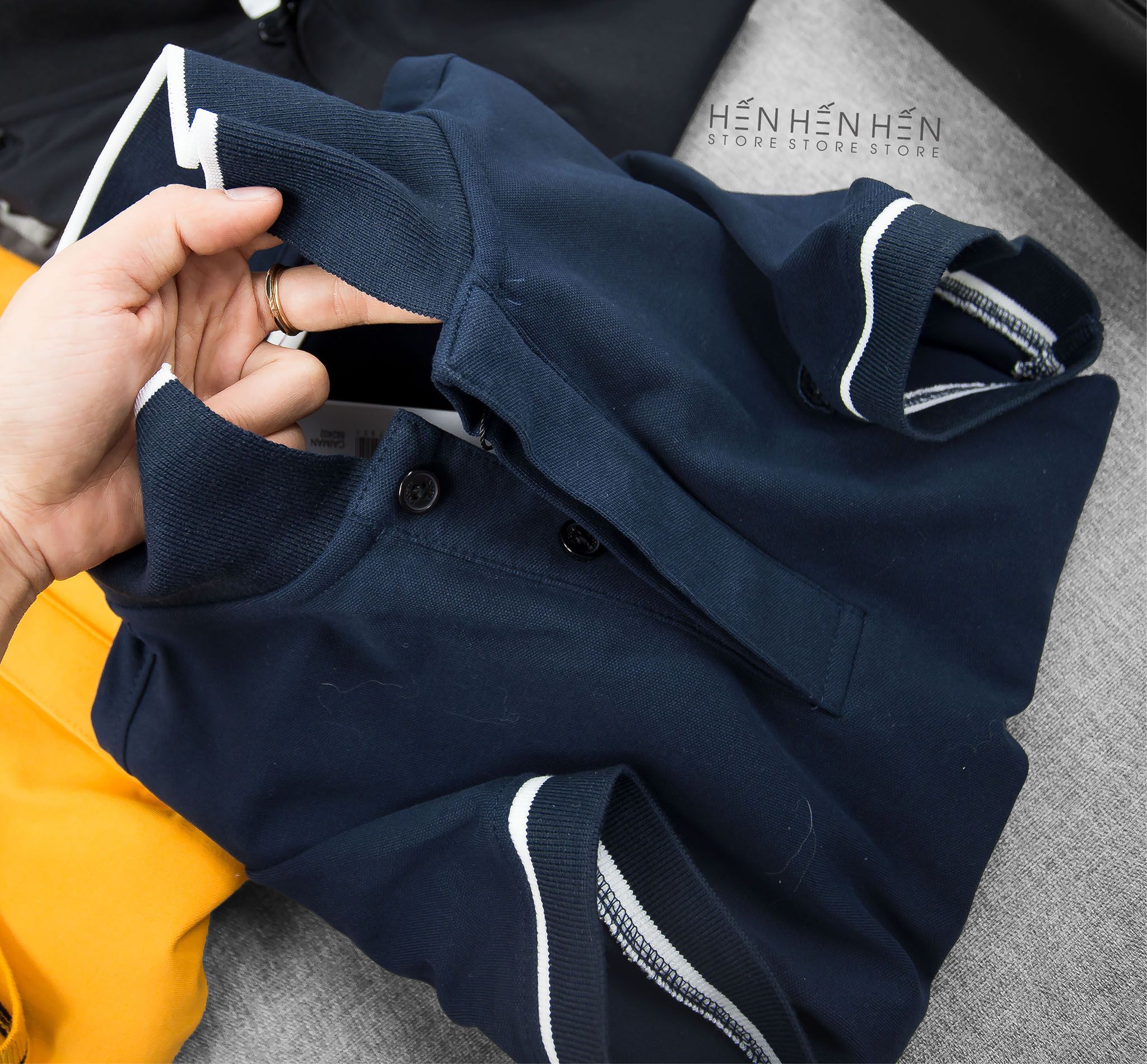 Áo polo Lacos.te viền 5M new