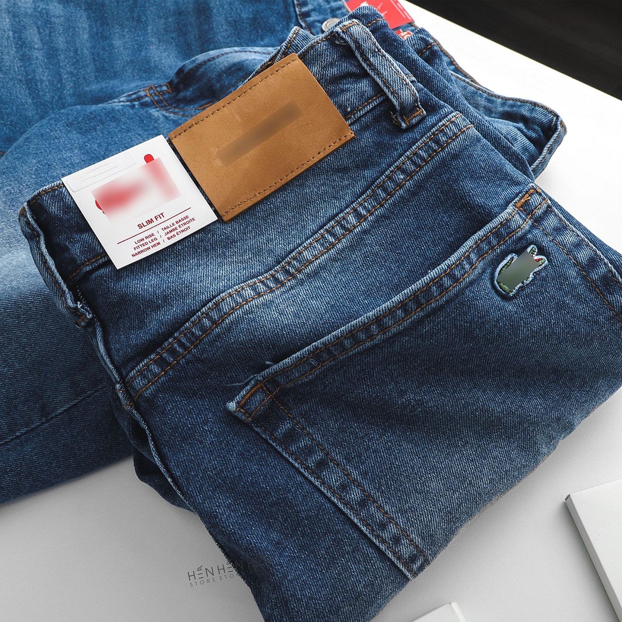 Quần short jean Lacos.te 4M