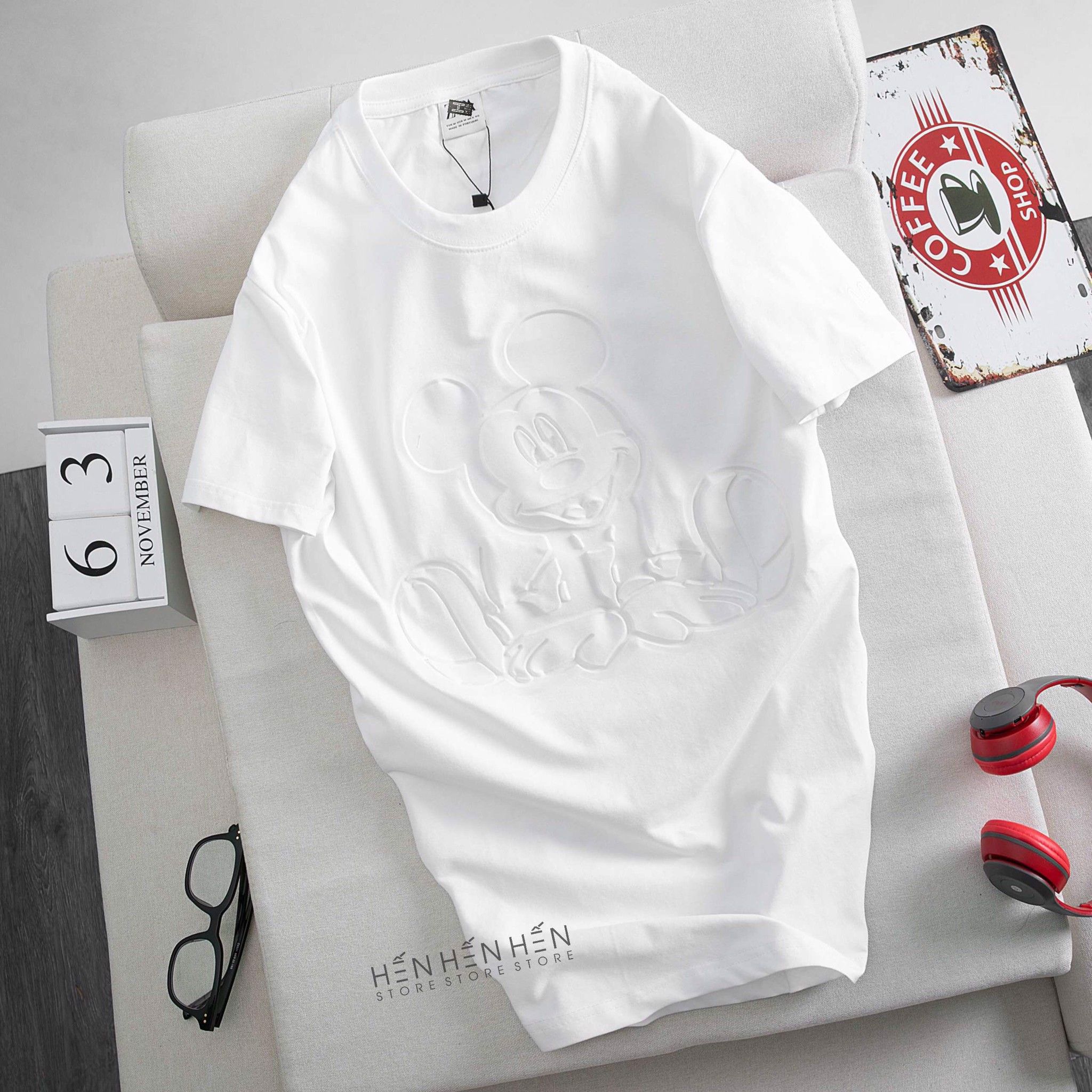 Áo thun Za.ra Mickey in nổi 3M