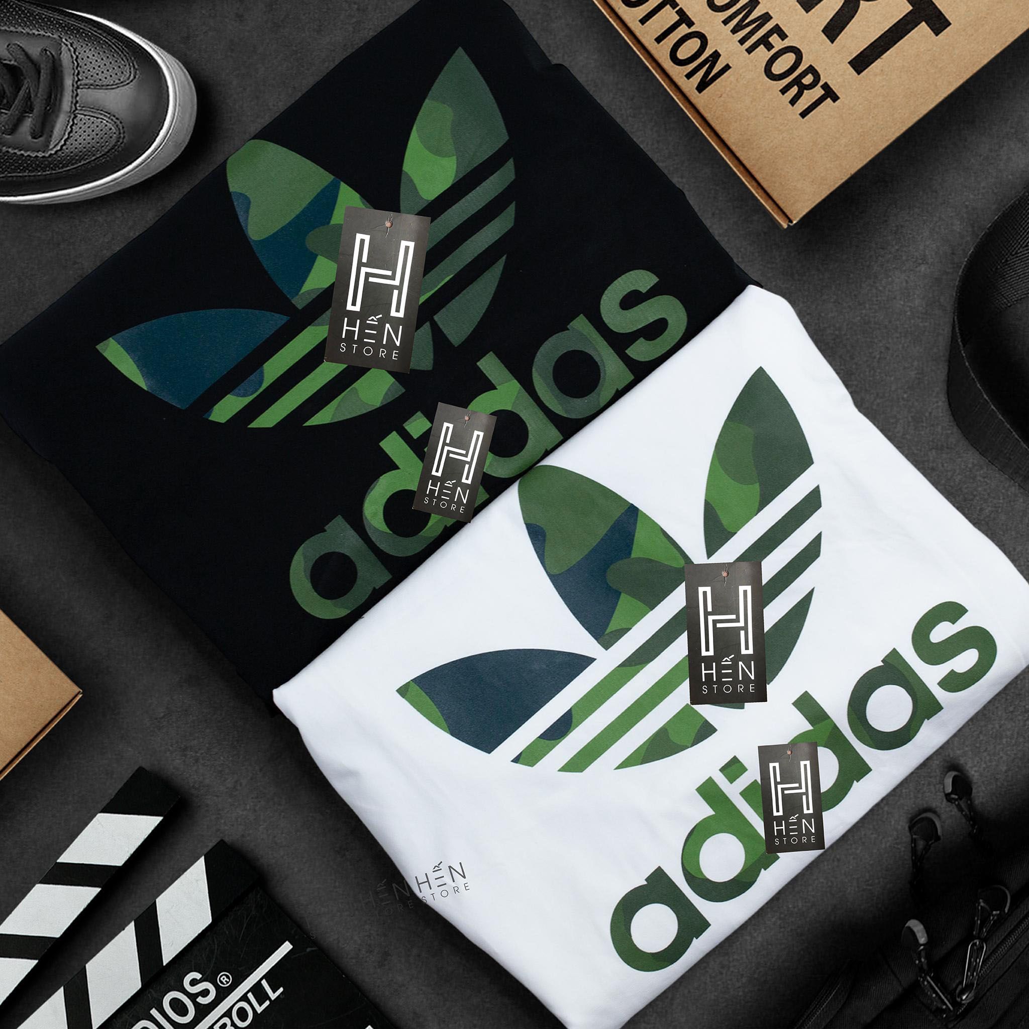 Áo thun Adi.das logo camo 2M