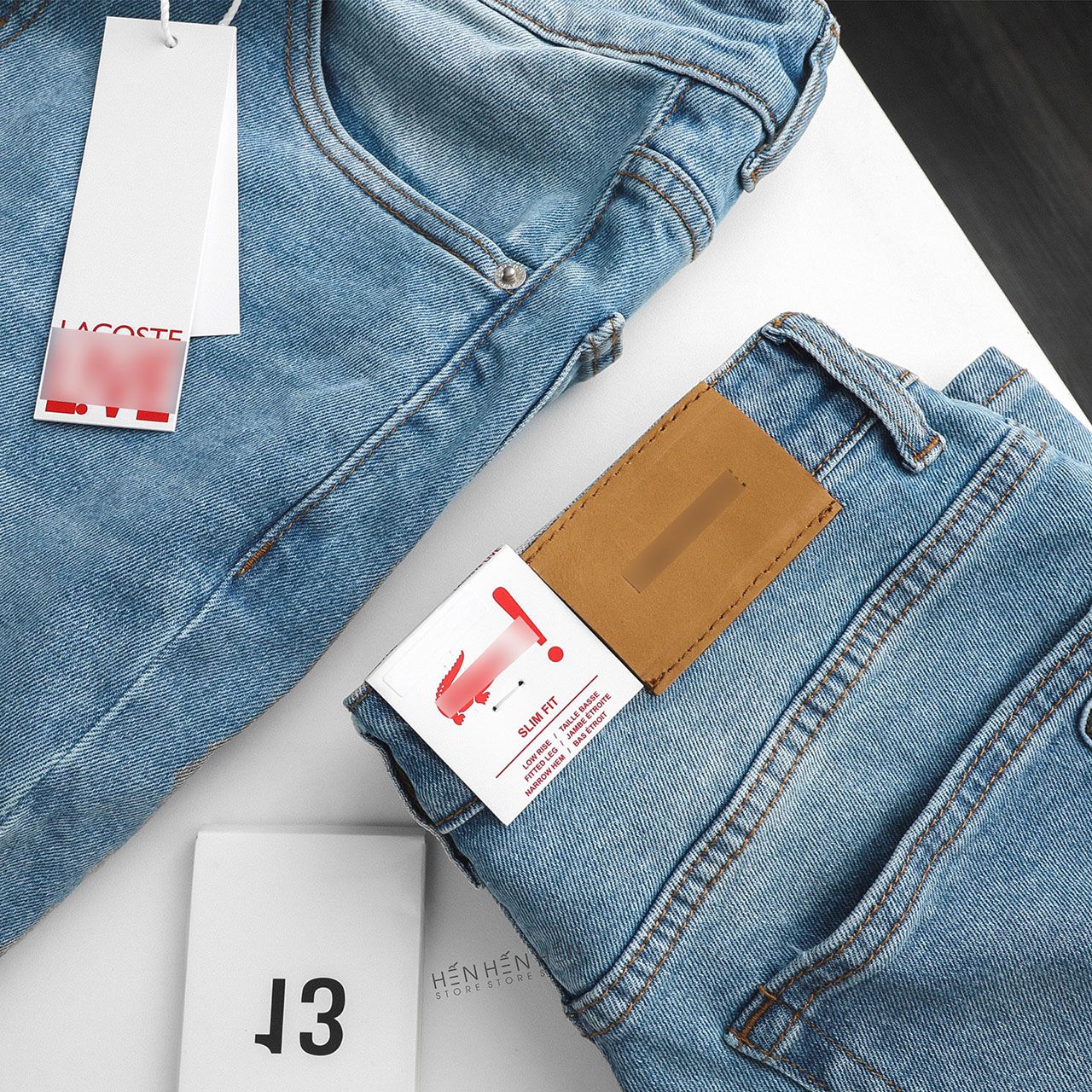 Quần short jean Lacos.te 4M