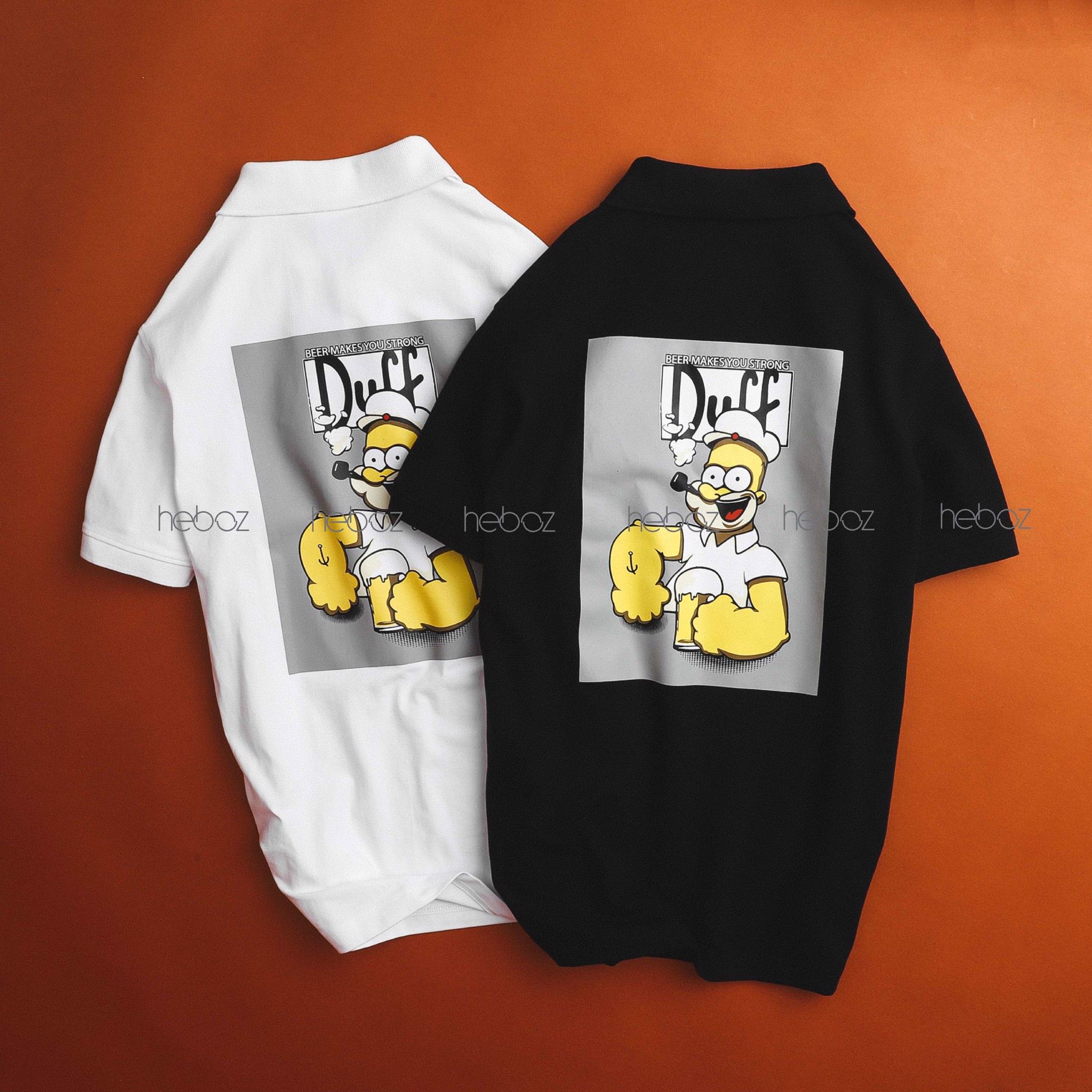 Áo polo Heboz hình Duff 2M