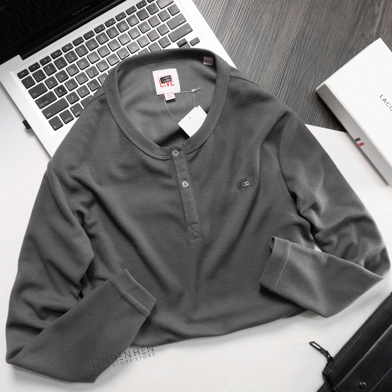 Áo henley Lcs pique 6M