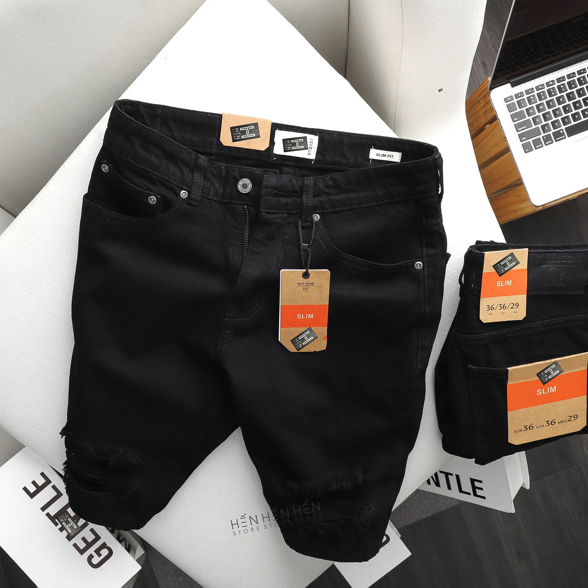 Quần short jean PB 3M new