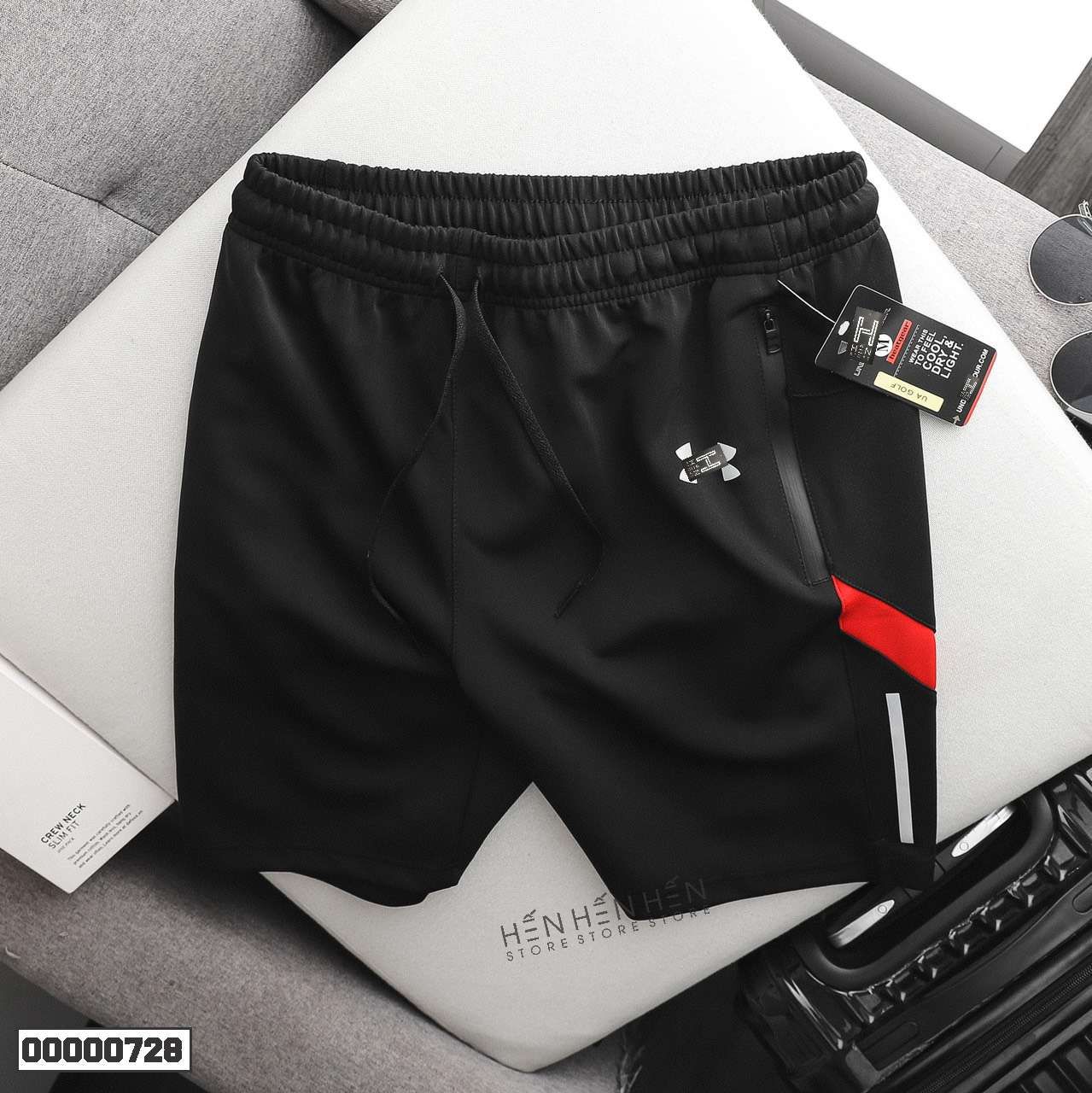 Quần short thun Armour phối viền 4M - 00000728