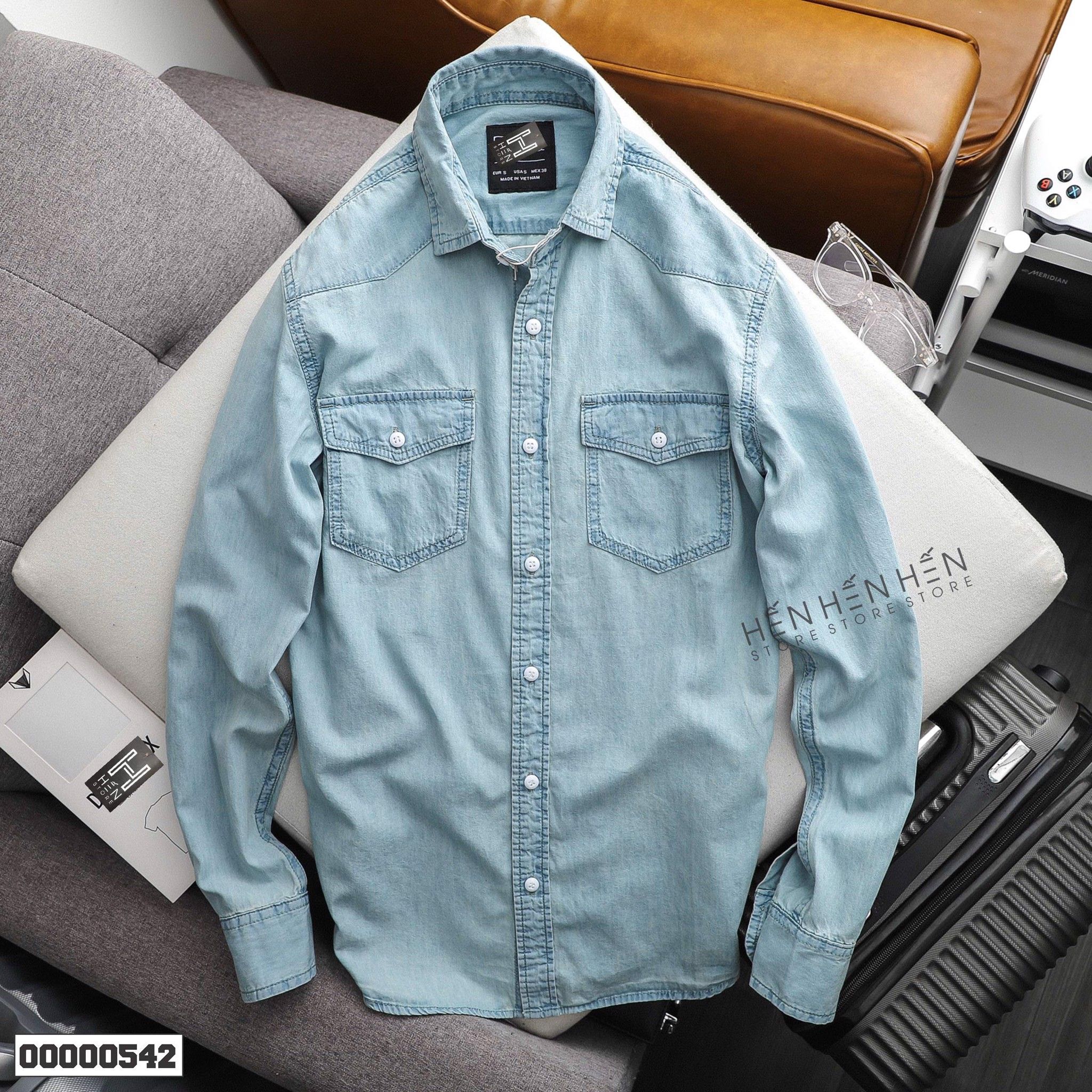 Áo denim ZR 2 túi 4M
