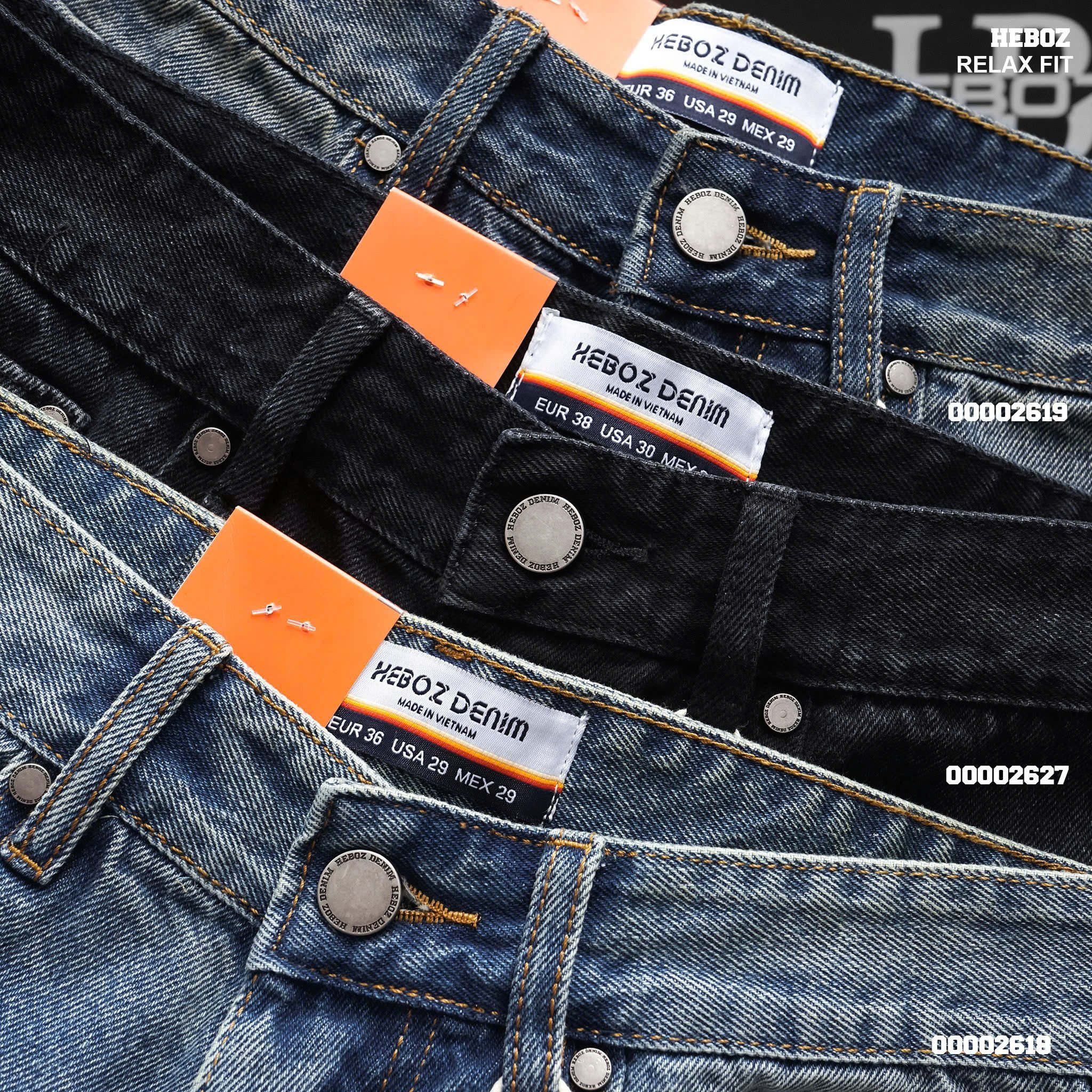 Quần short jean nam Heboz Utility S013 - 00002627