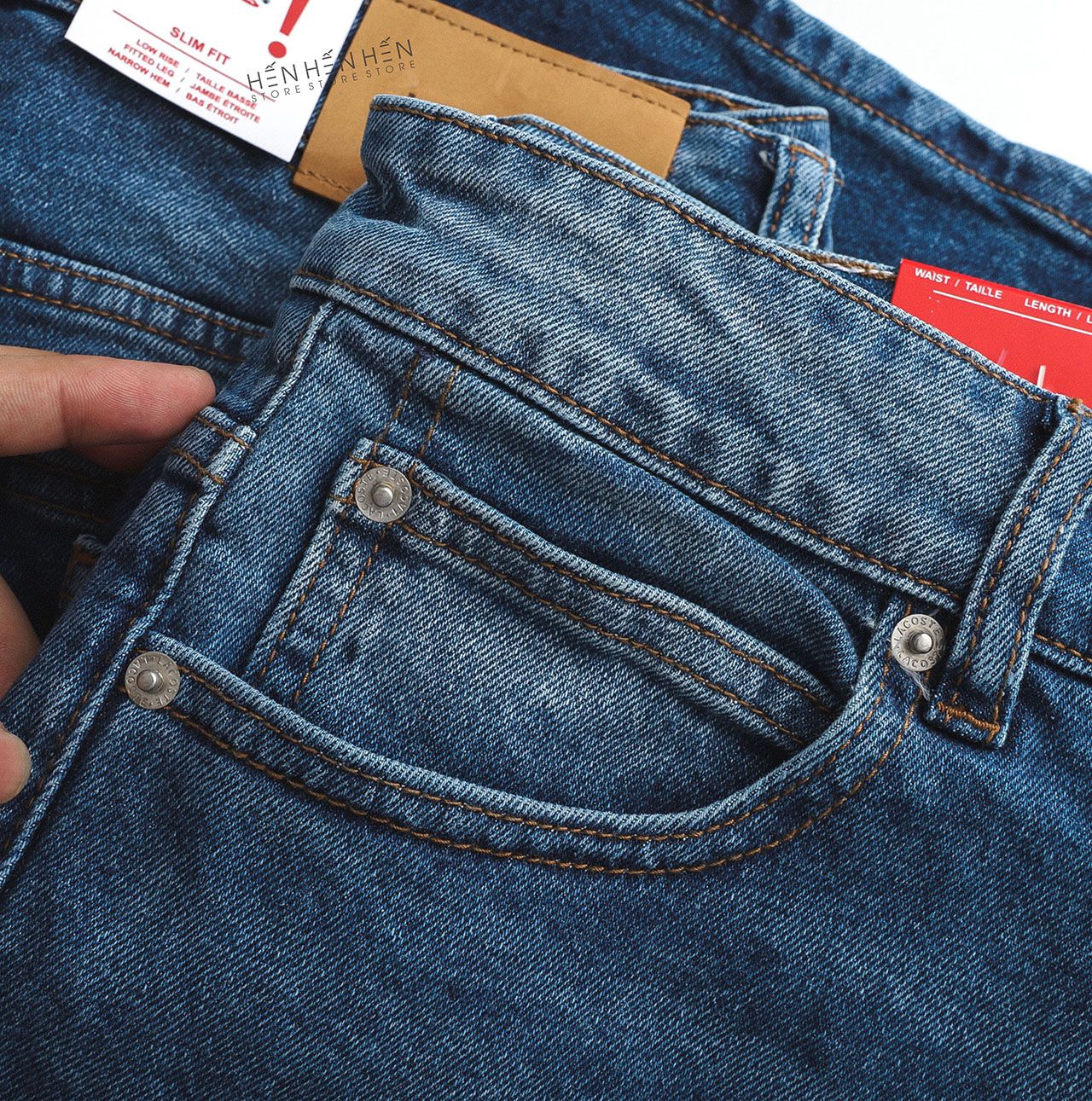 Quần short jean Lacos.te 4M