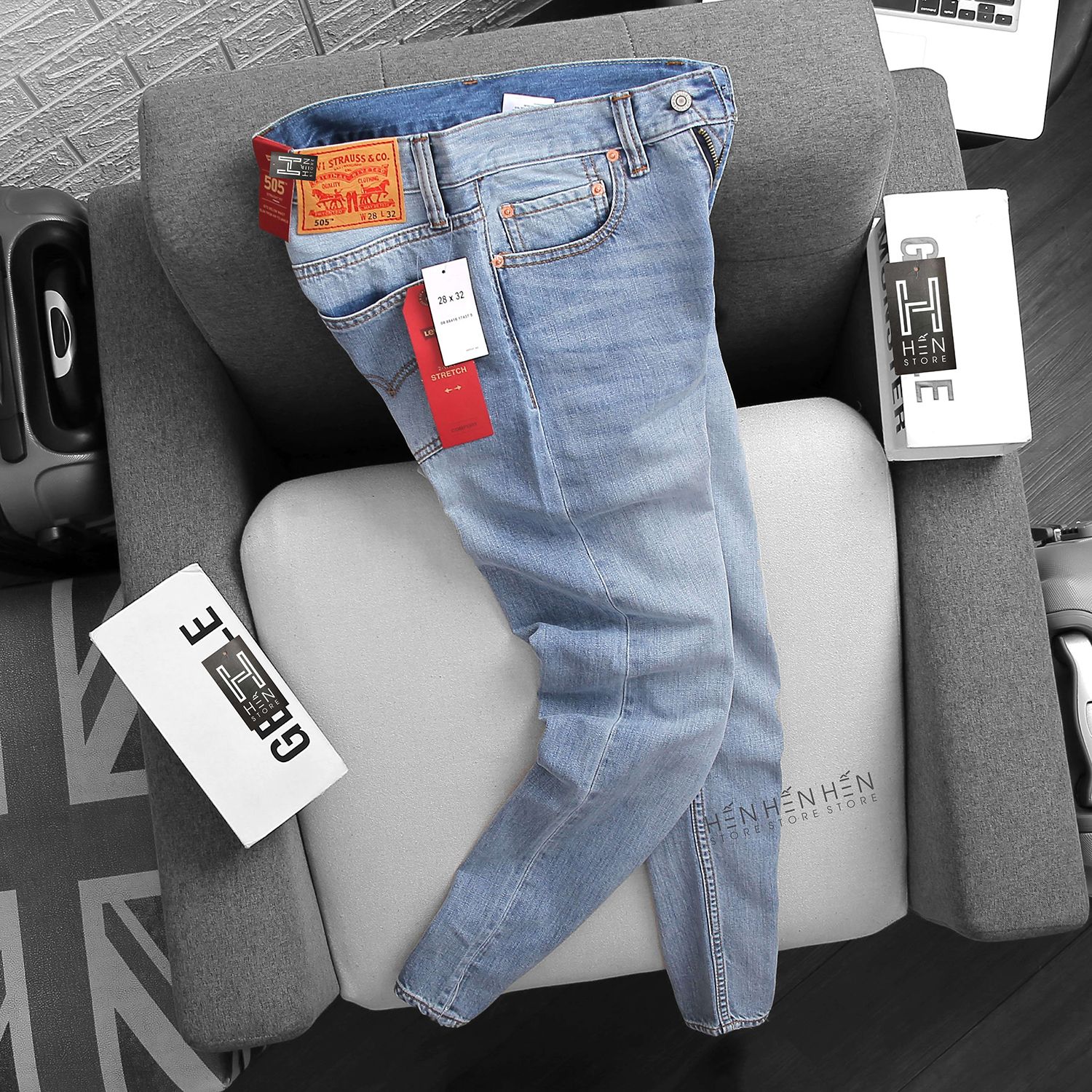 Quần jean LV 505 5M(suông) - 00000416