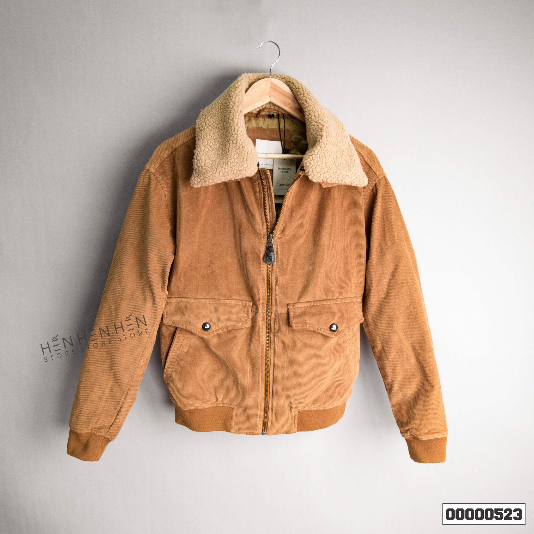 Áo khoác MG cổ lông 1M