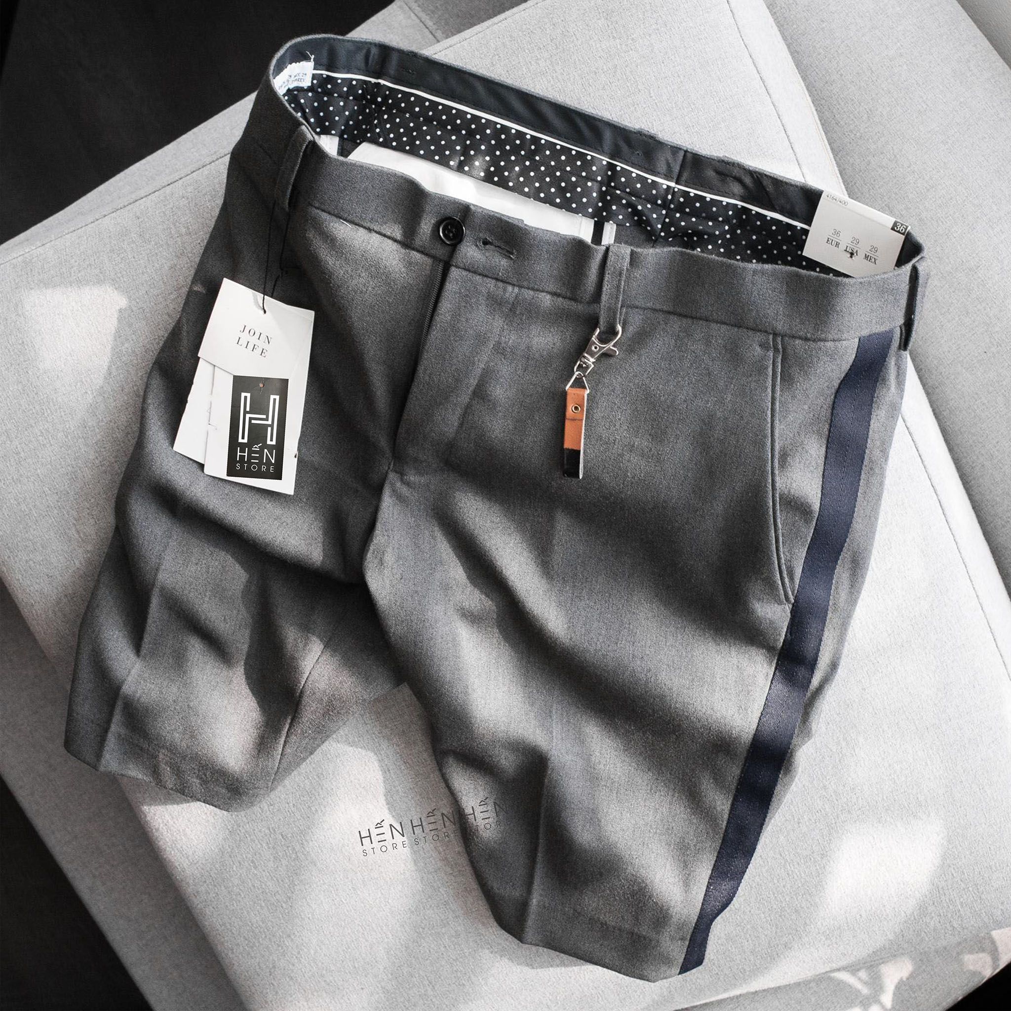 Quần short tây Za.ra 5M viền