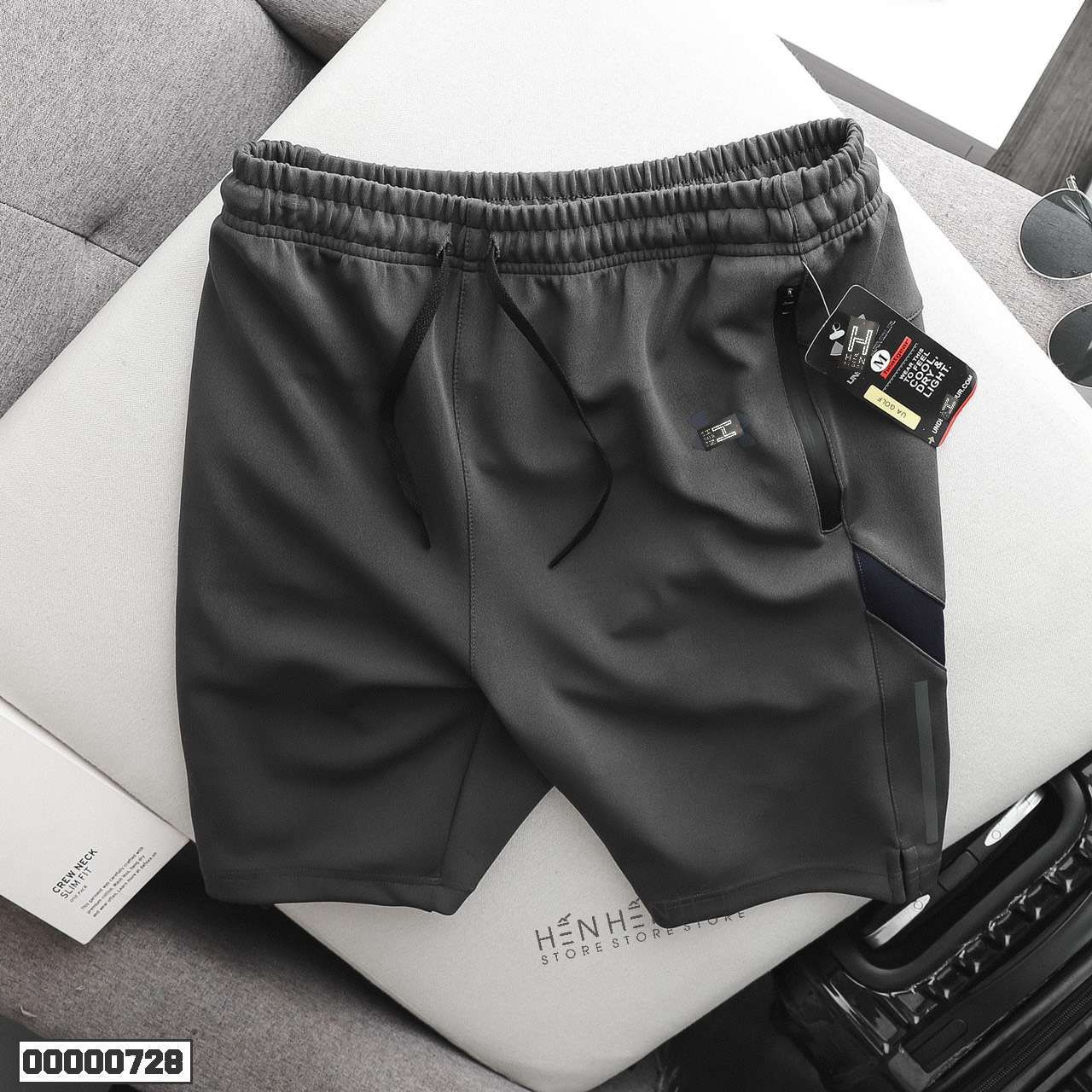 Quần short thun Armour phối viền 4M - 00000728