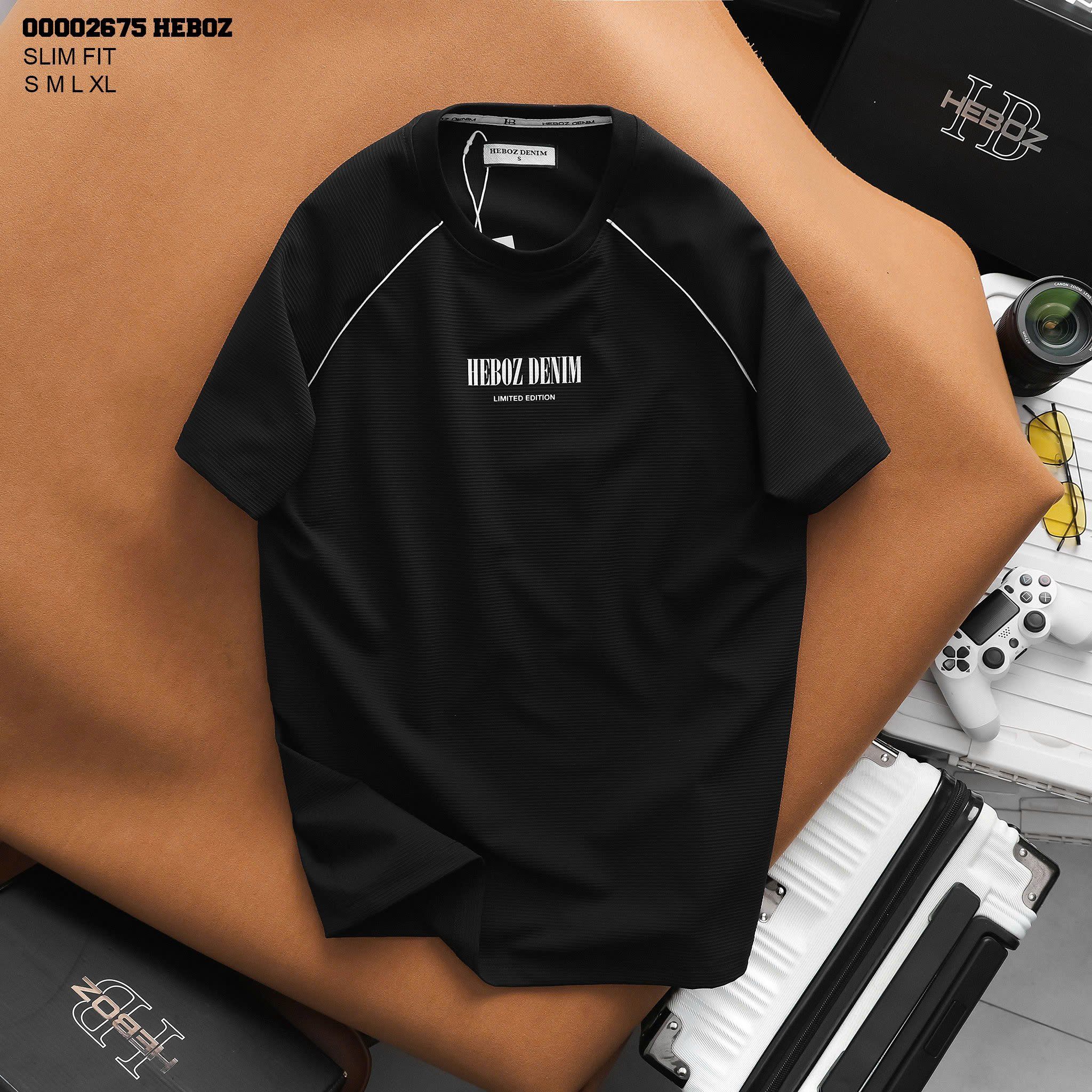 Áo thun nam Heboz raglan viền 3M - 00002675