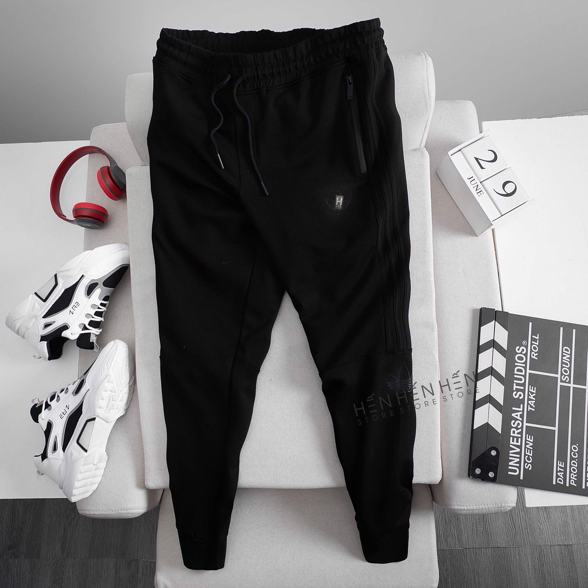 Quần jogger thun AD viền lá 2M