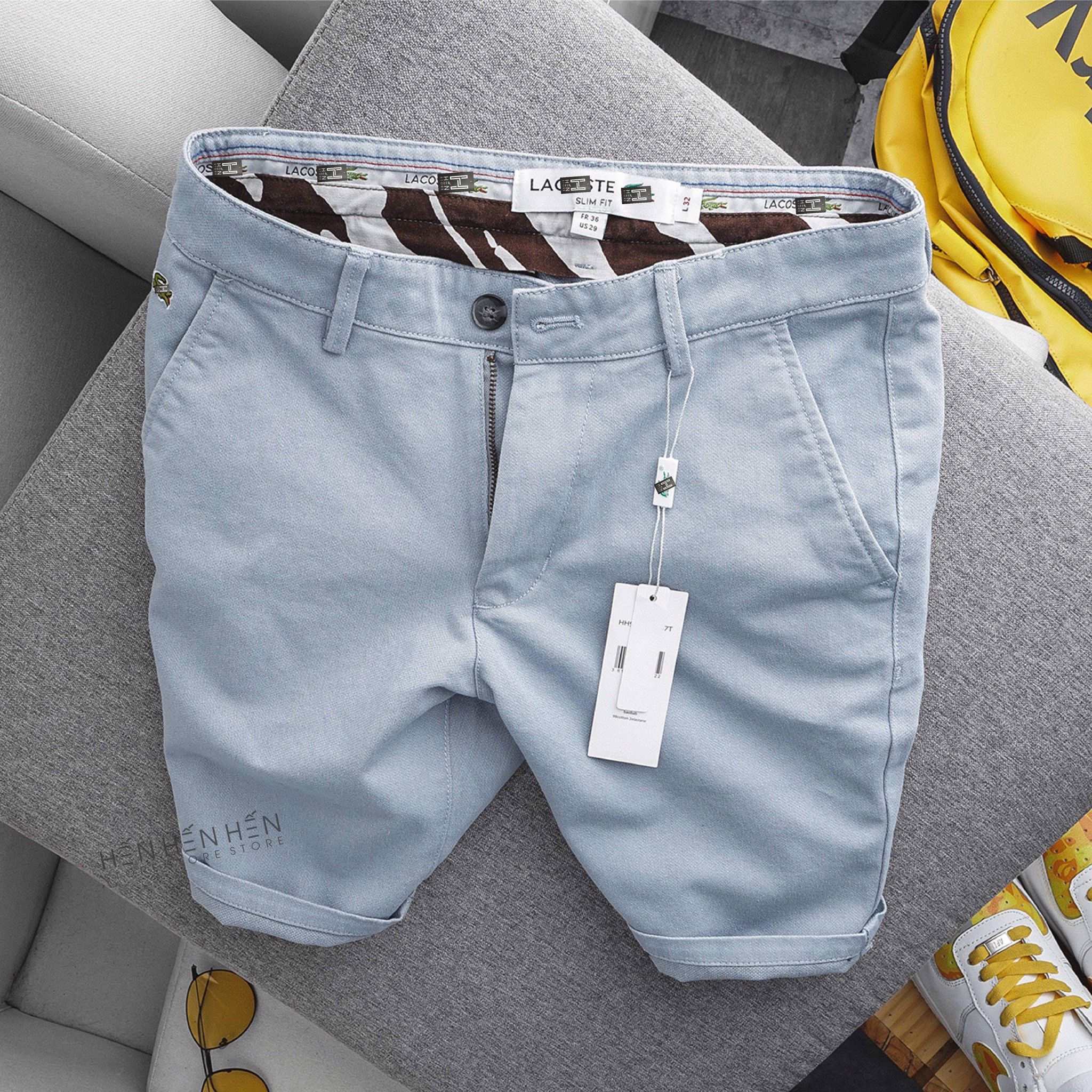 Quần short kaki Lacost.e 6M