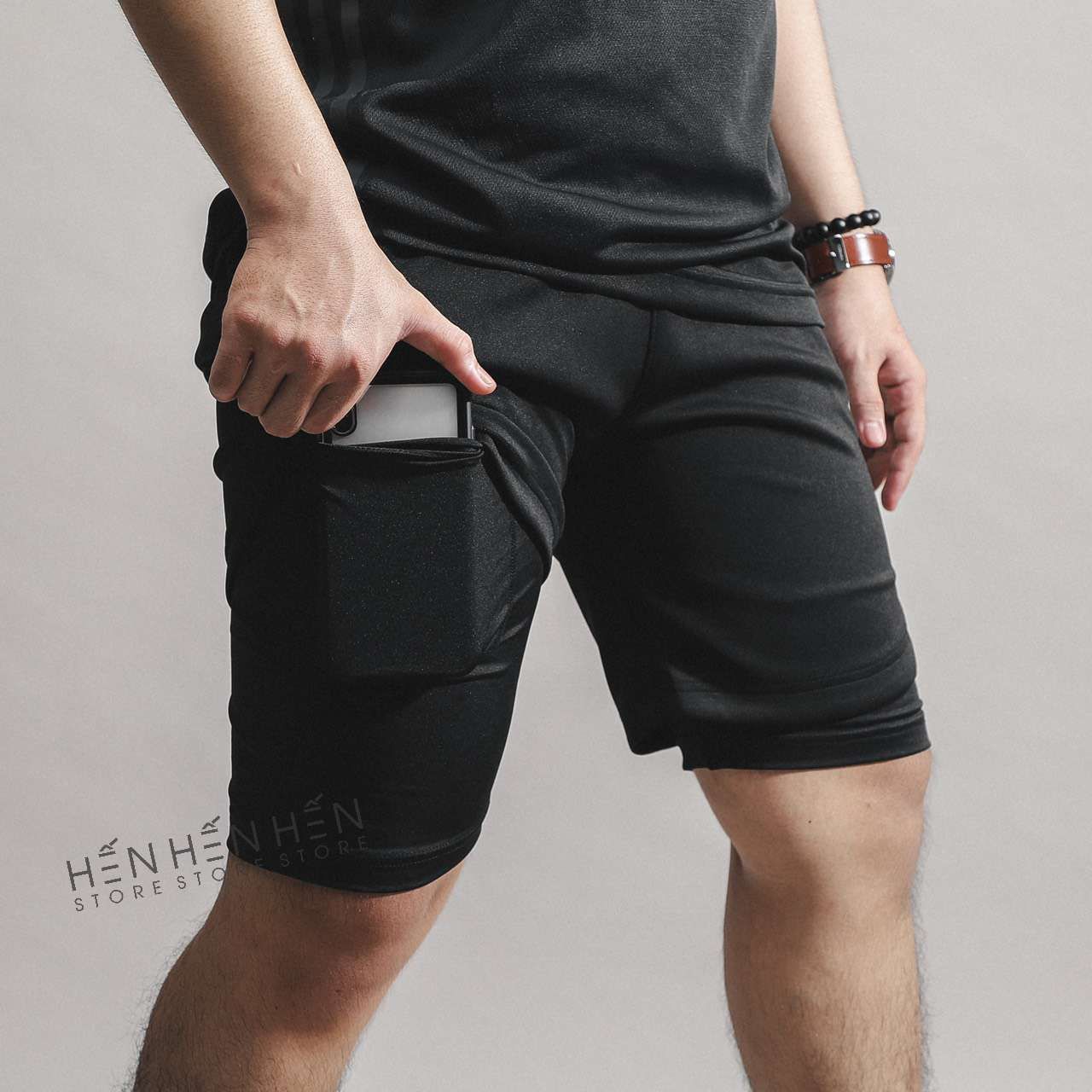 Quần short Ni.ke 2 lớp 4M