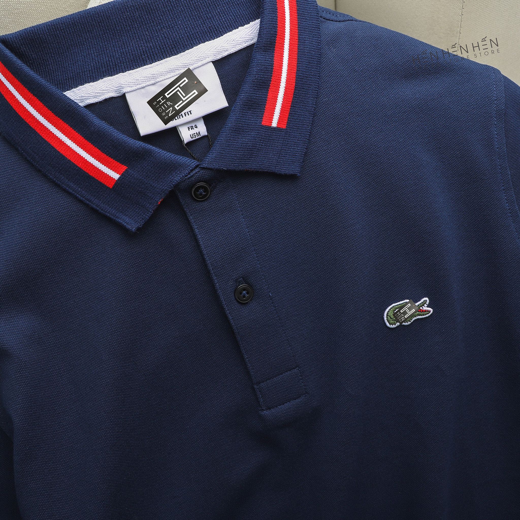 Áo polo Lacos.te viền cổ 4M new