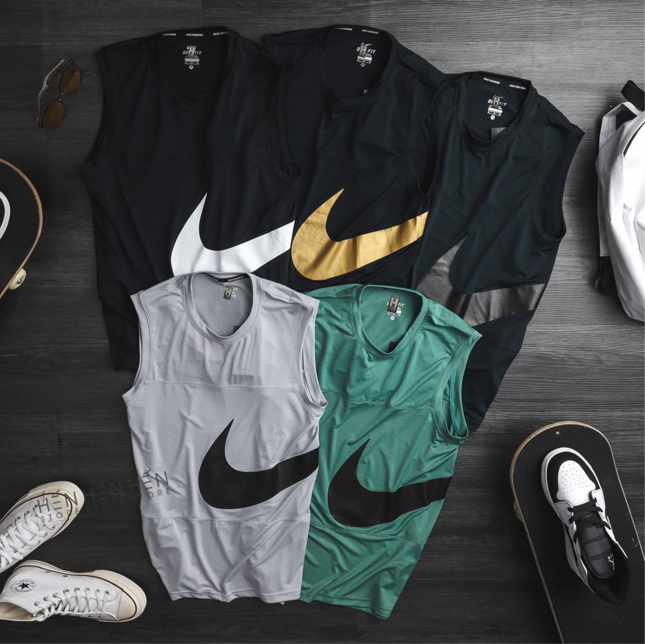 Áo tank top Ni.ke lỗ 5M