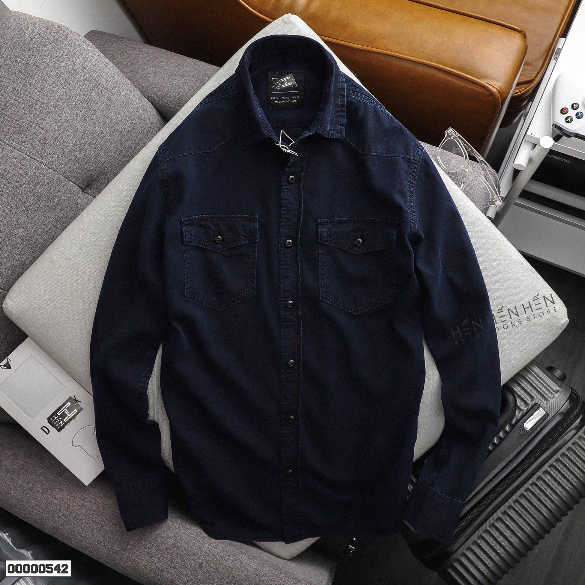 Áo denim ZR 2 túi 4M