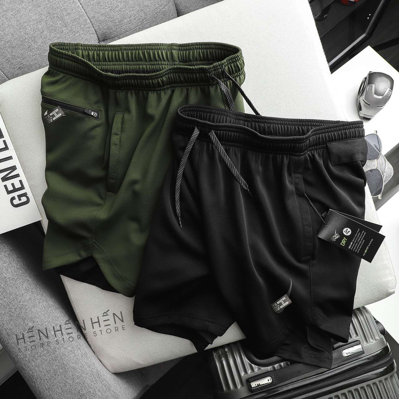 Quần short Ni.ke 2 lớp 4M