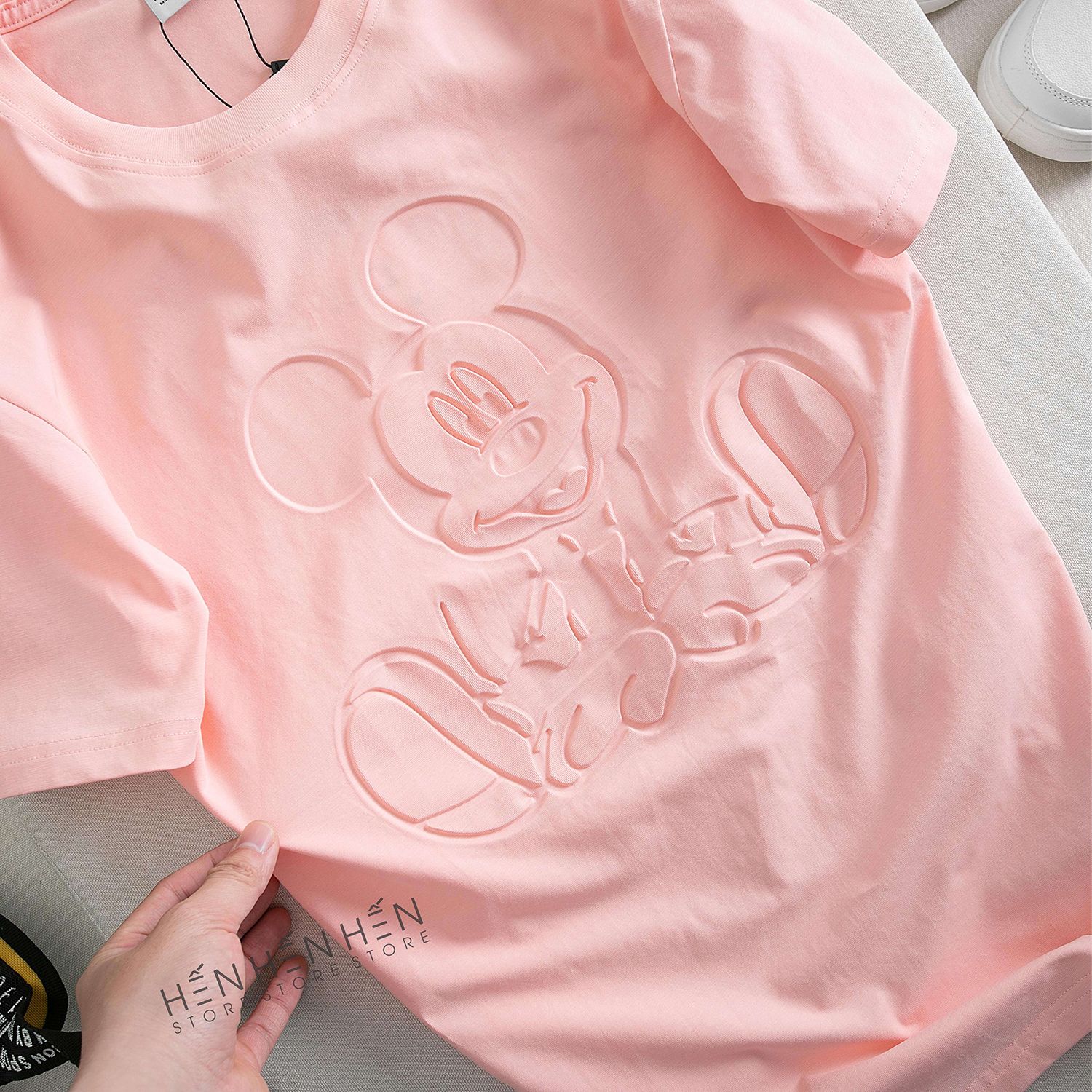 Áo thun Mickey Za.ra logo nổi 4M