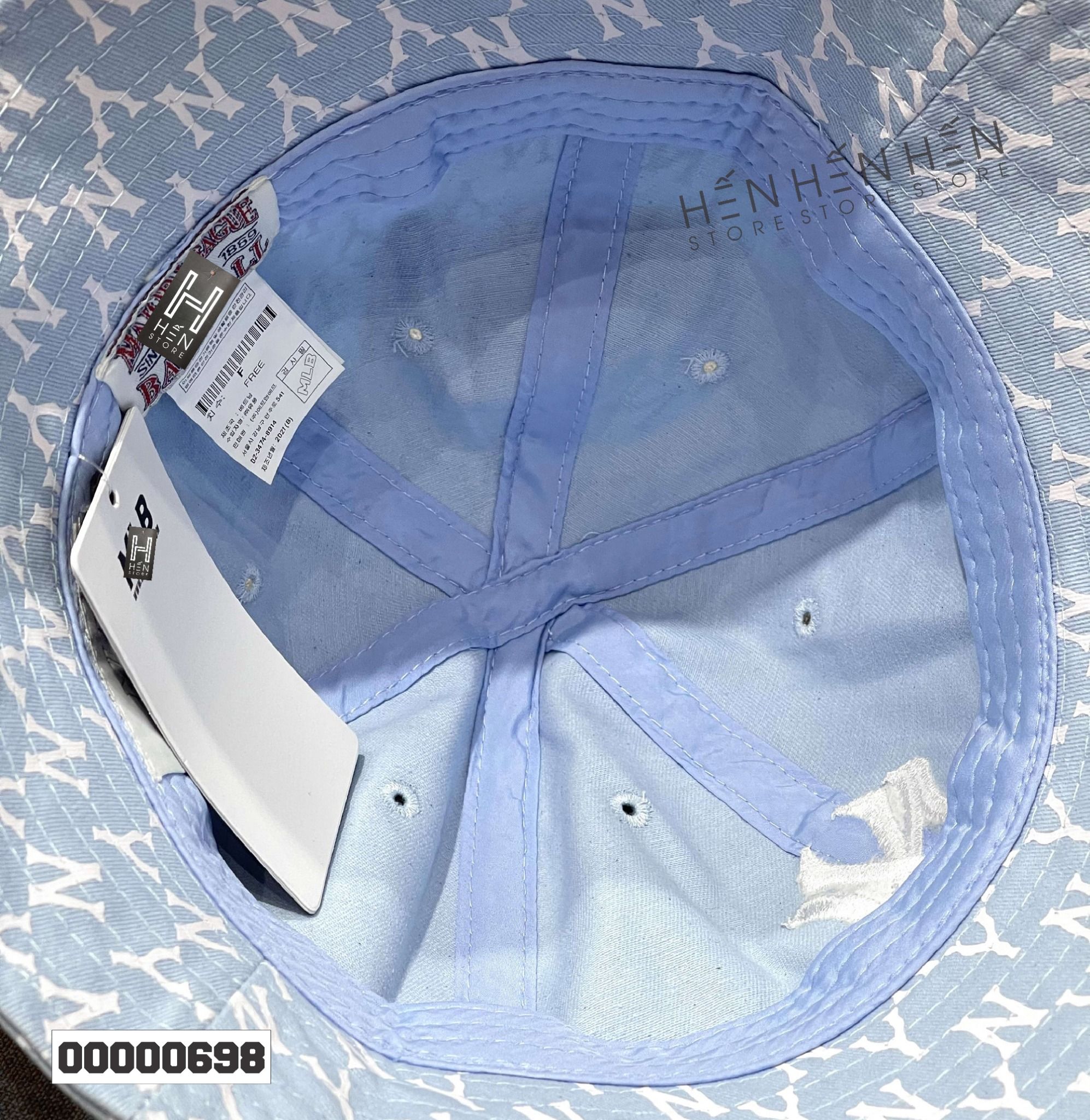 Nón bucket MLB phối NY 4M - 00000698