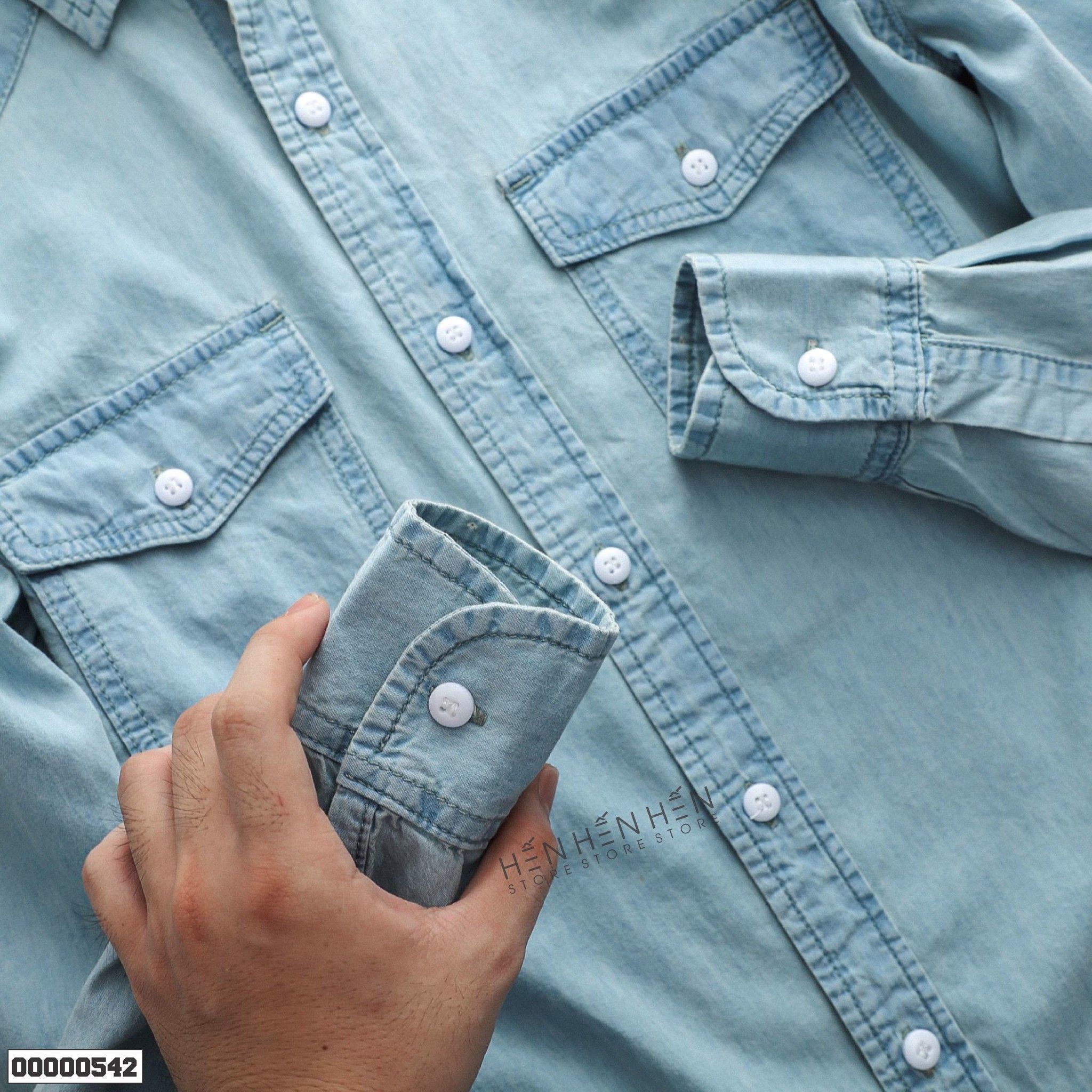 Áo denim ZR 2 túi 4M