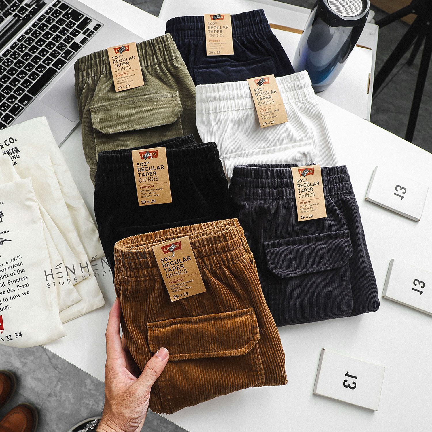 Quần short Levi.s nhung 6M