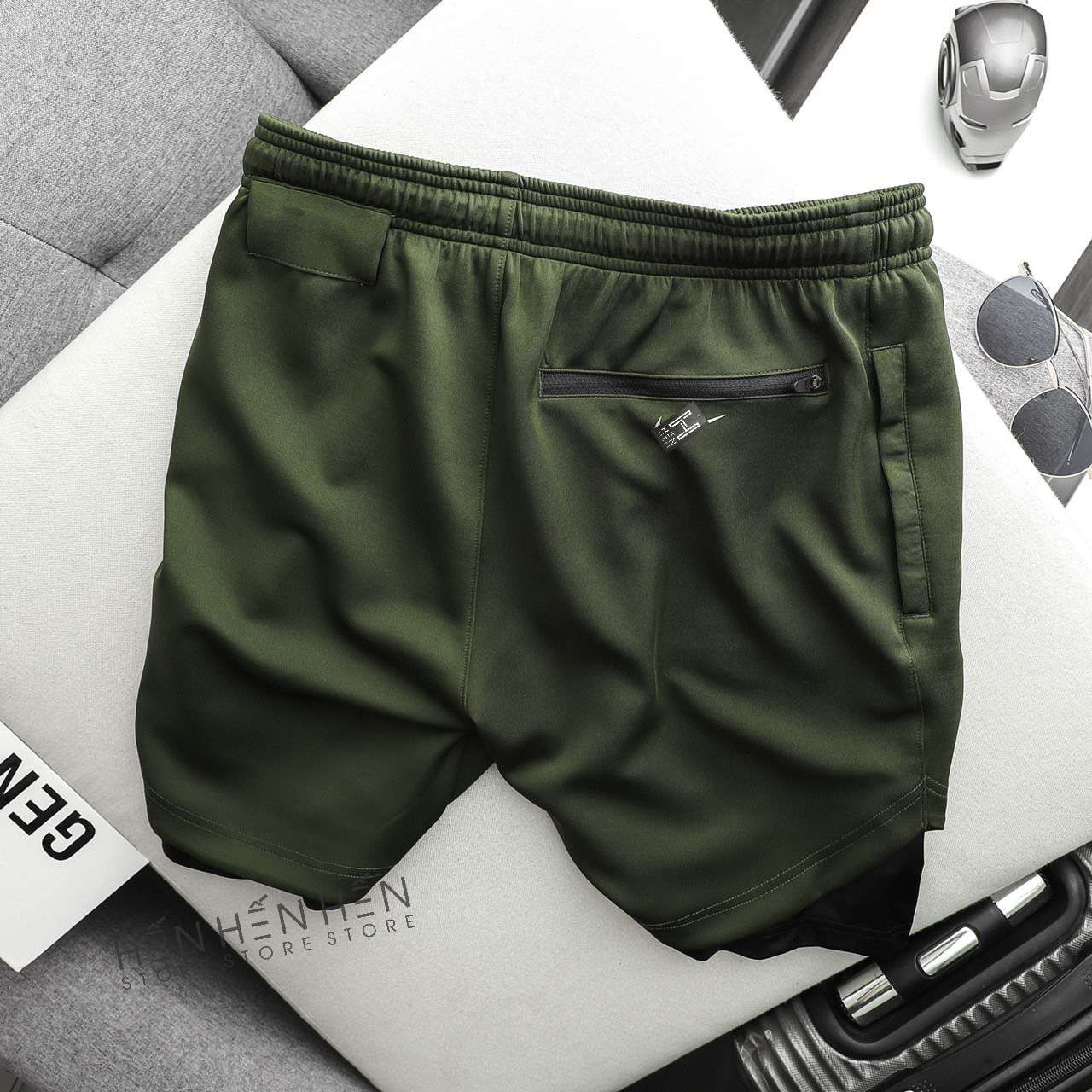 Quần short Ni.ke 2 lớp 4M