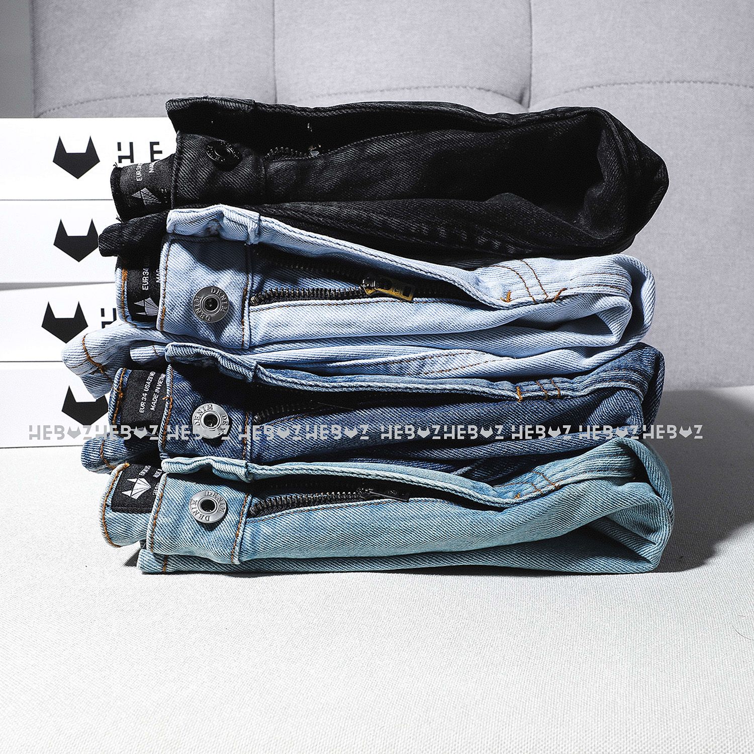 Quần short jean Heboz 082 4M