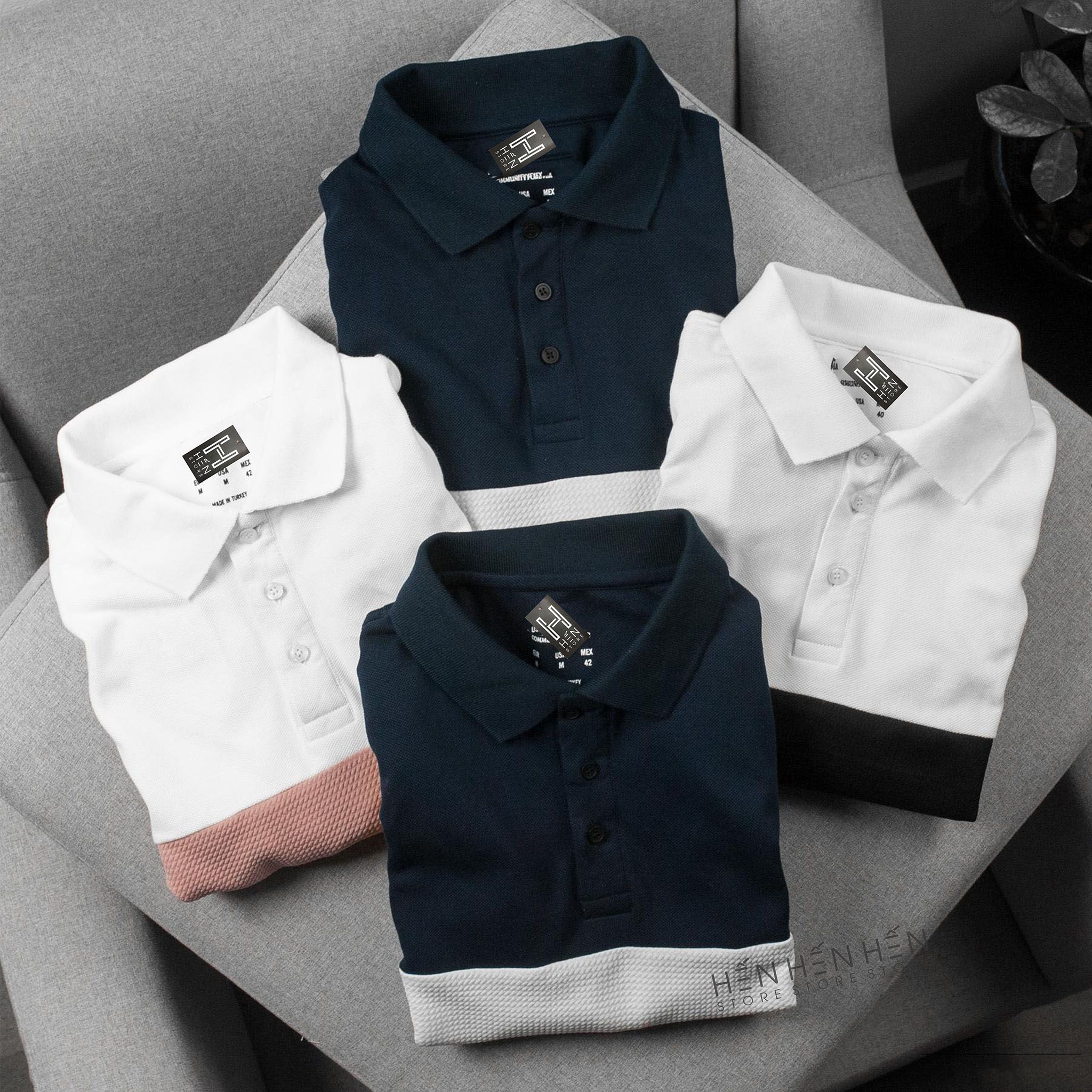 Áo polo PB phối 4M