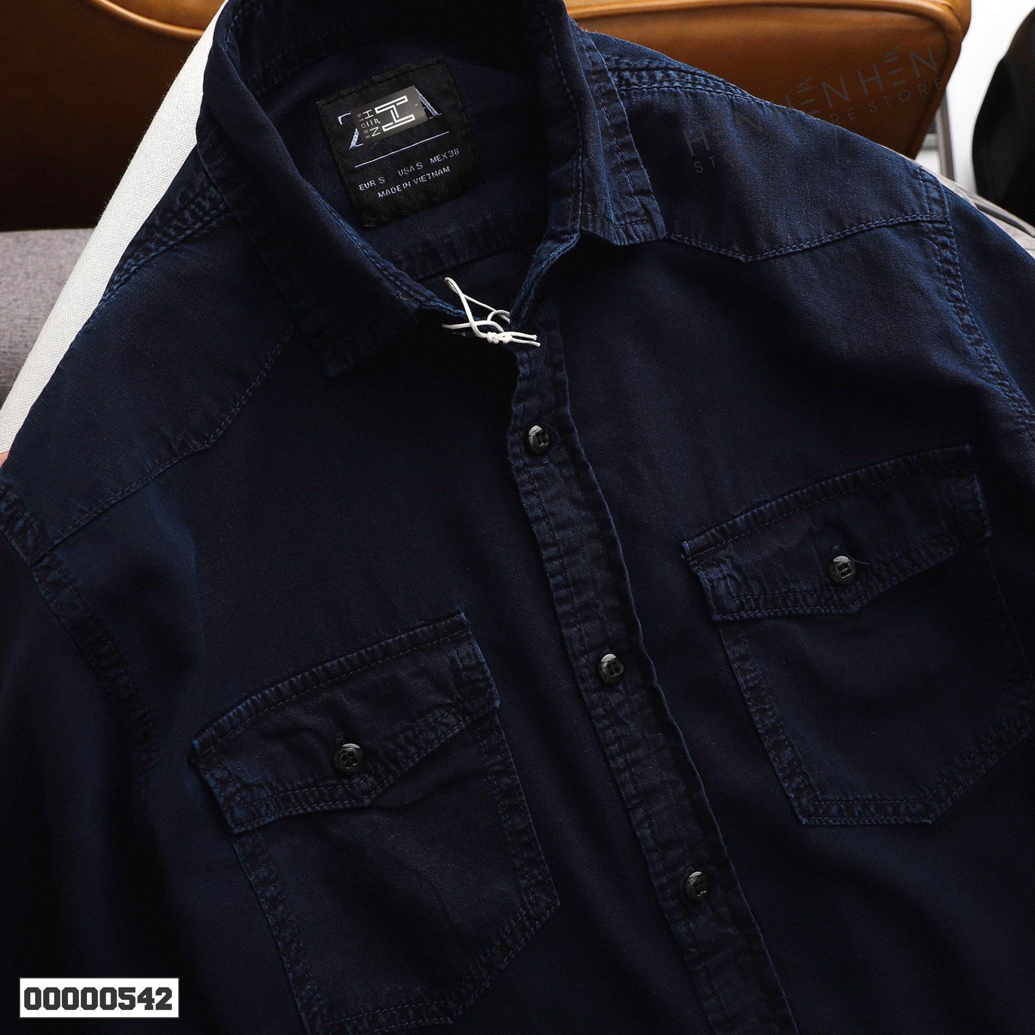 Áo denim ZR 2 túi 4M