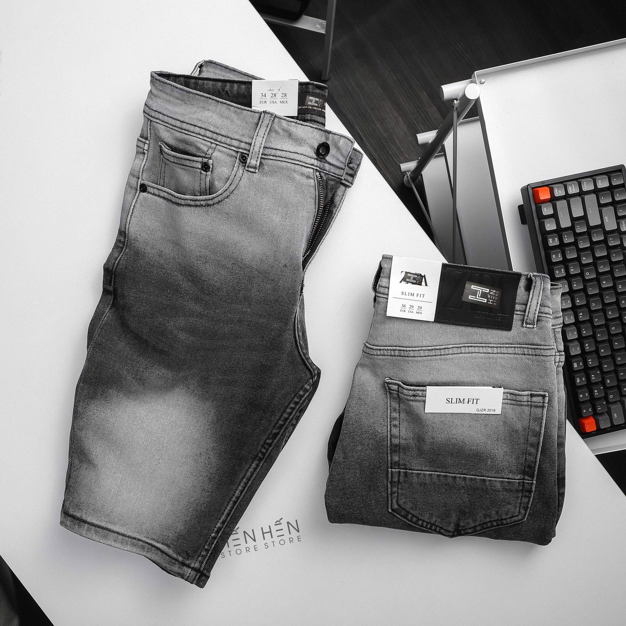 Quần short jean Za.ra wash 4M