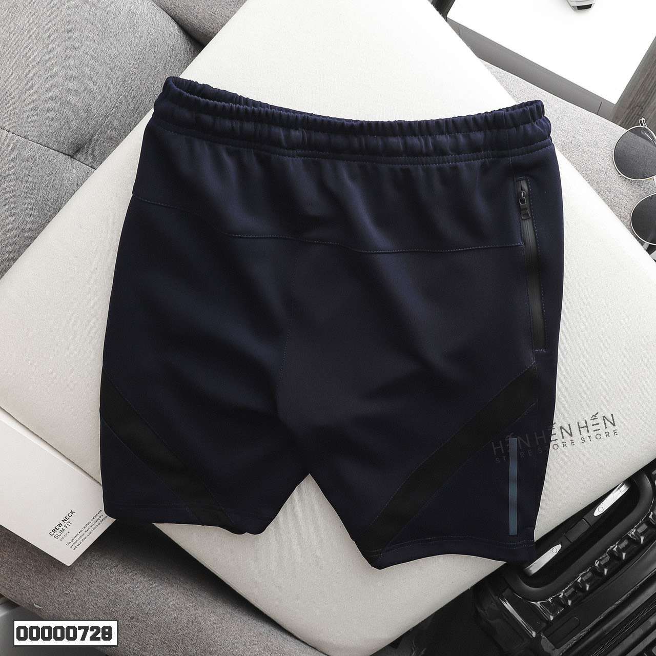 Quần short thun Armour phối viền 4M - 00000728