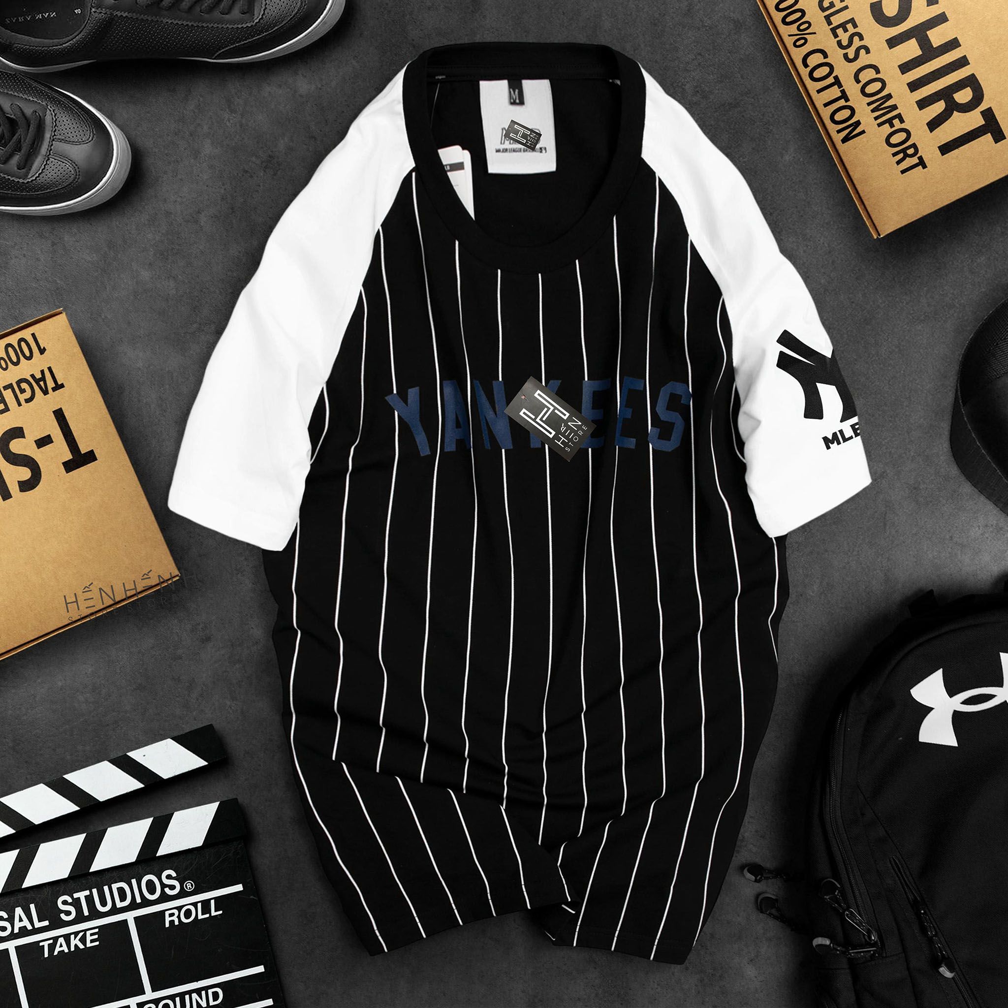 Áo thun Yankees sọc 2M new
