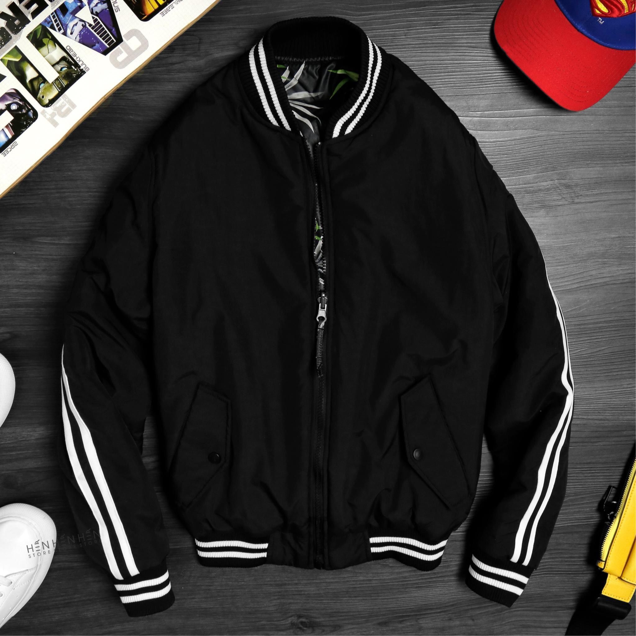 Áo bomber PB 2 mặt 3 lớp